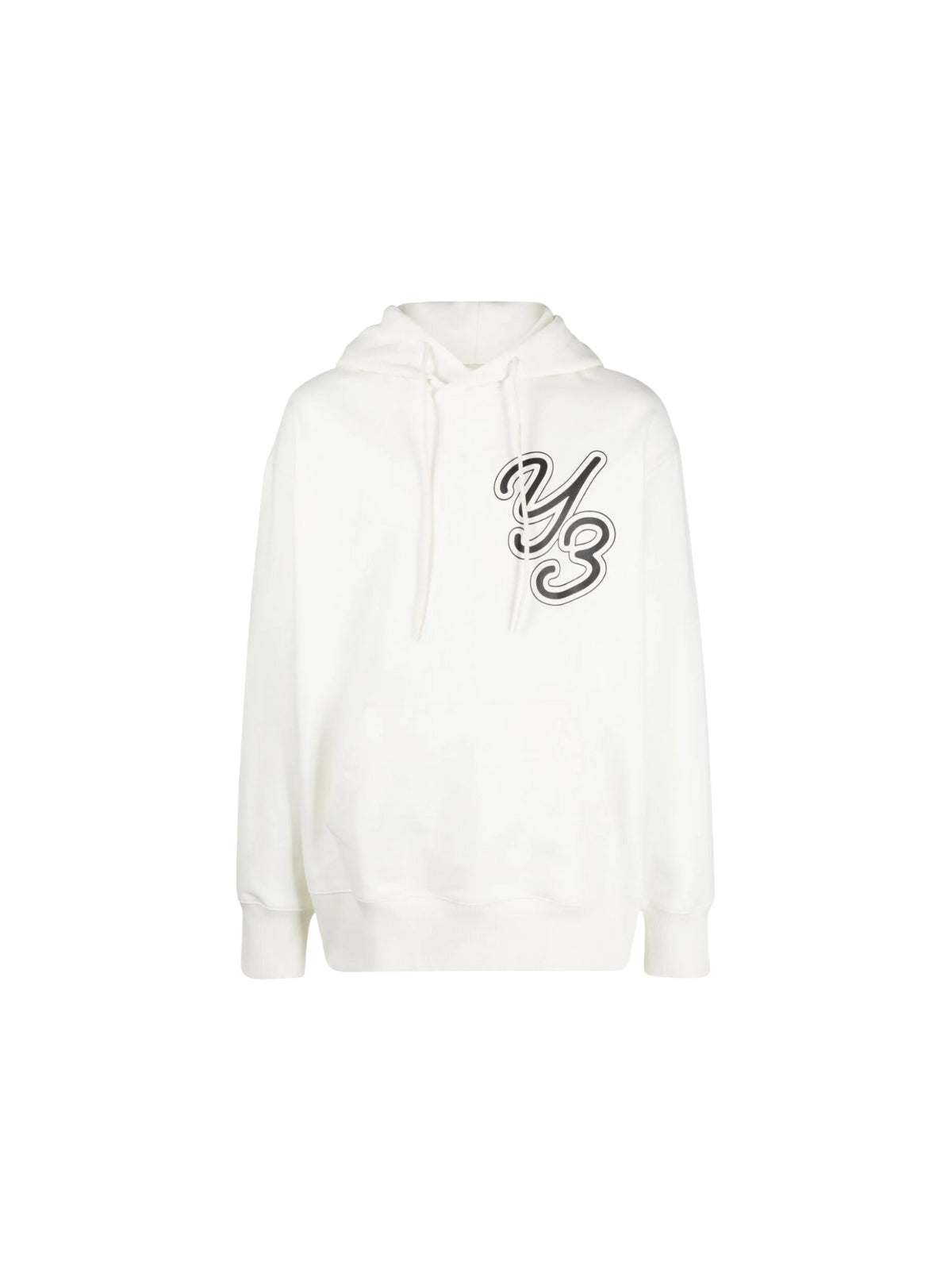 Y-3 Sweater Side Logo Hoodie White