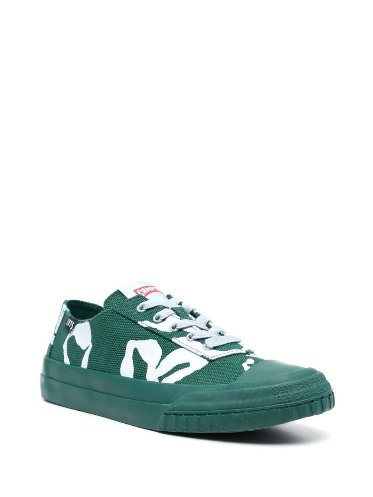 Camper Sneaker Lona Menta Flow Print White-Teal