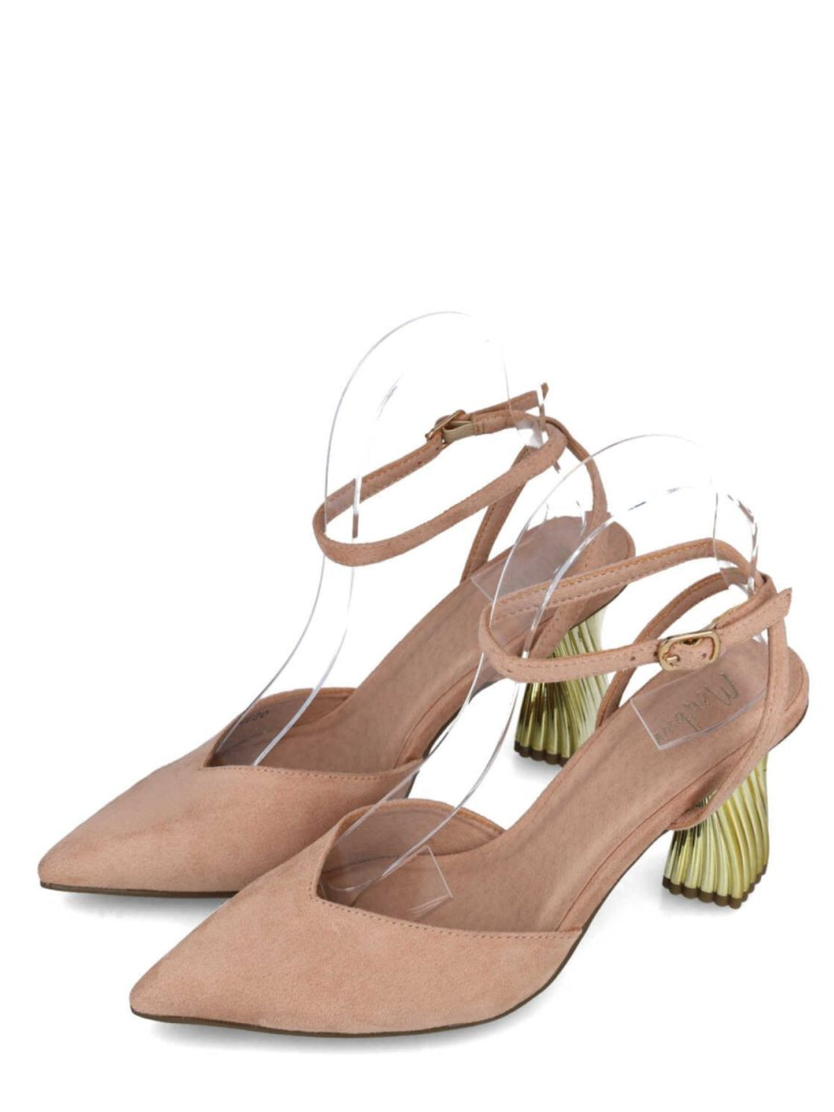 Menbur Heels Twisted Heel Nude