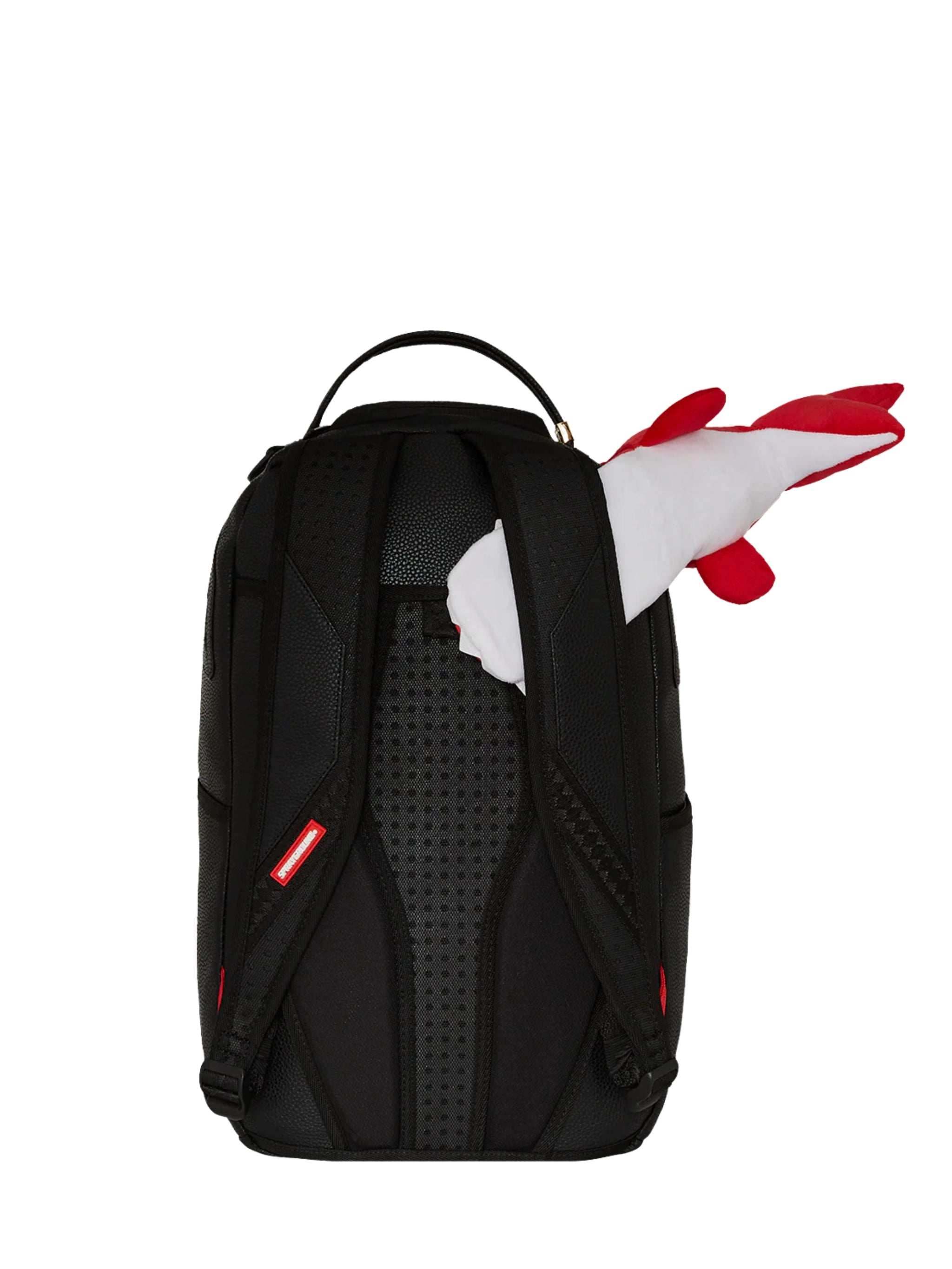 Sprayground Bag Back Pack Plush Shark Big Bite Black-Red