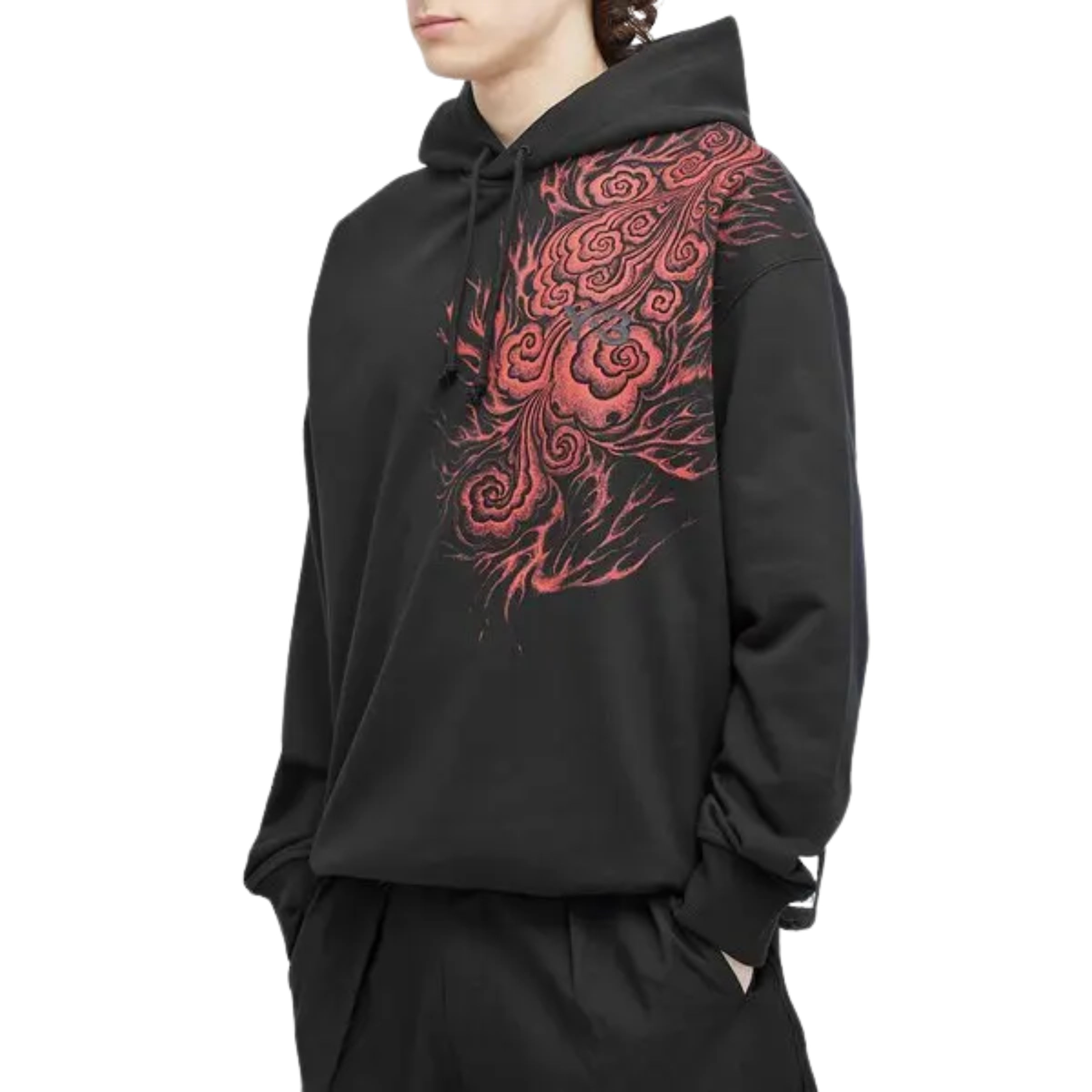 Adidas Sweater Cw Print Hoodie Red-Black