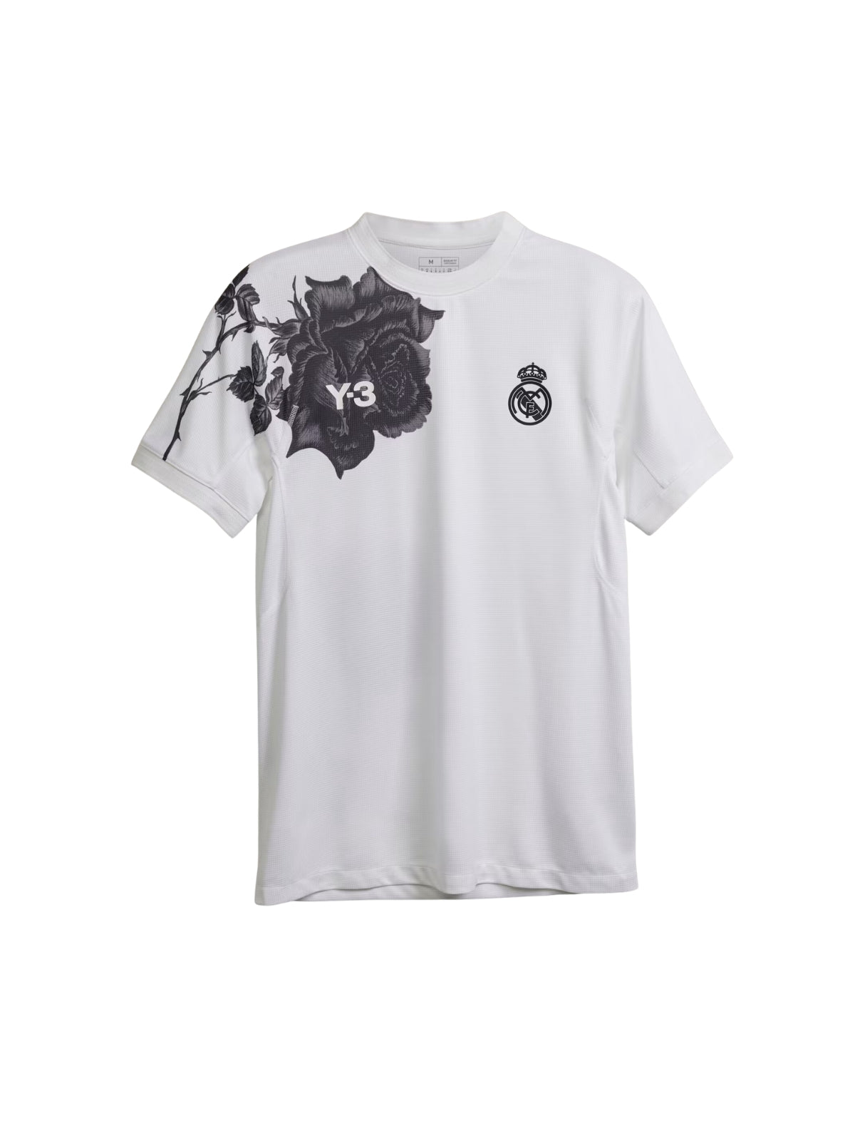 Y-3 T-Shirt Corner Flower Logo White