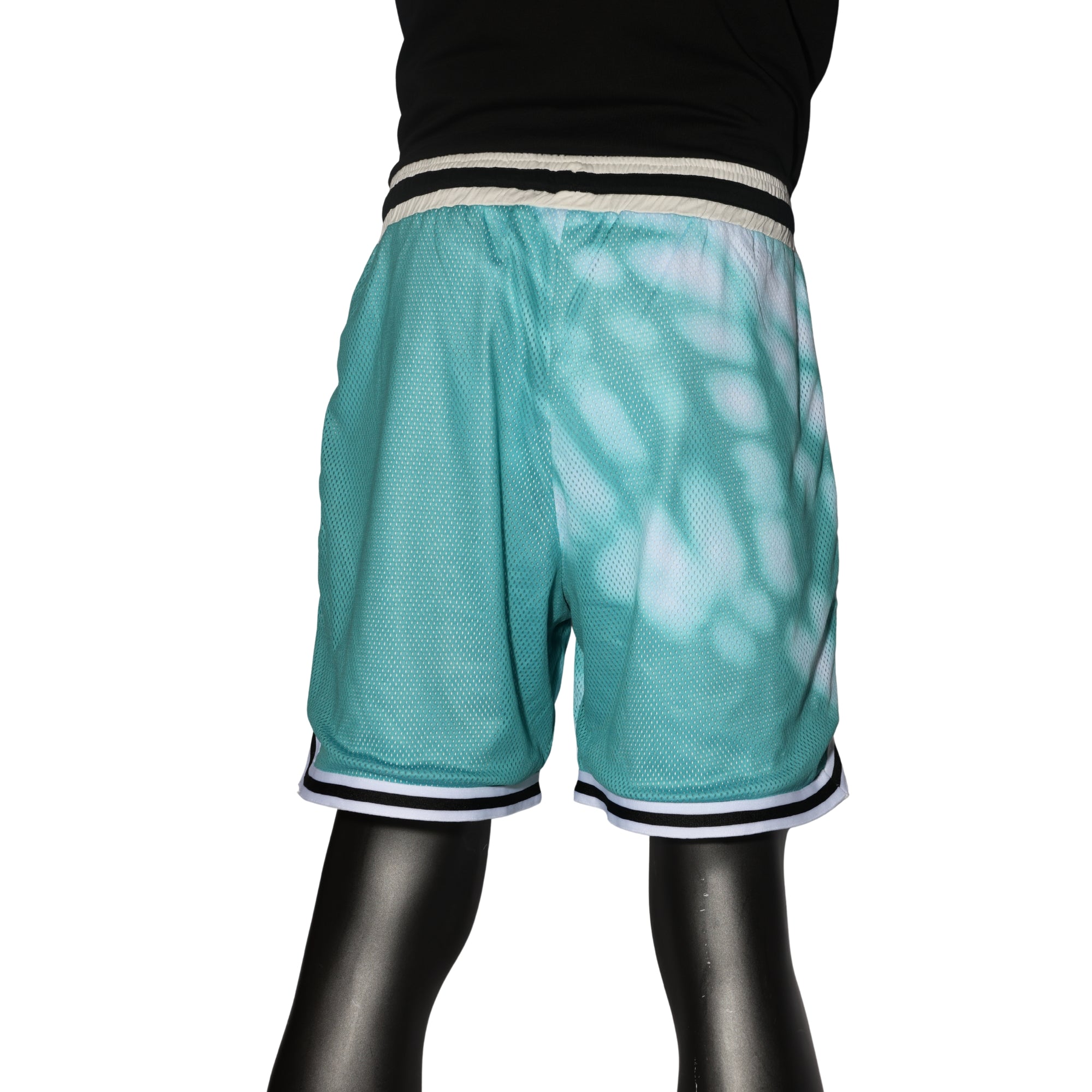 Blue Sky Inn Short Shadow Print Blue-Black