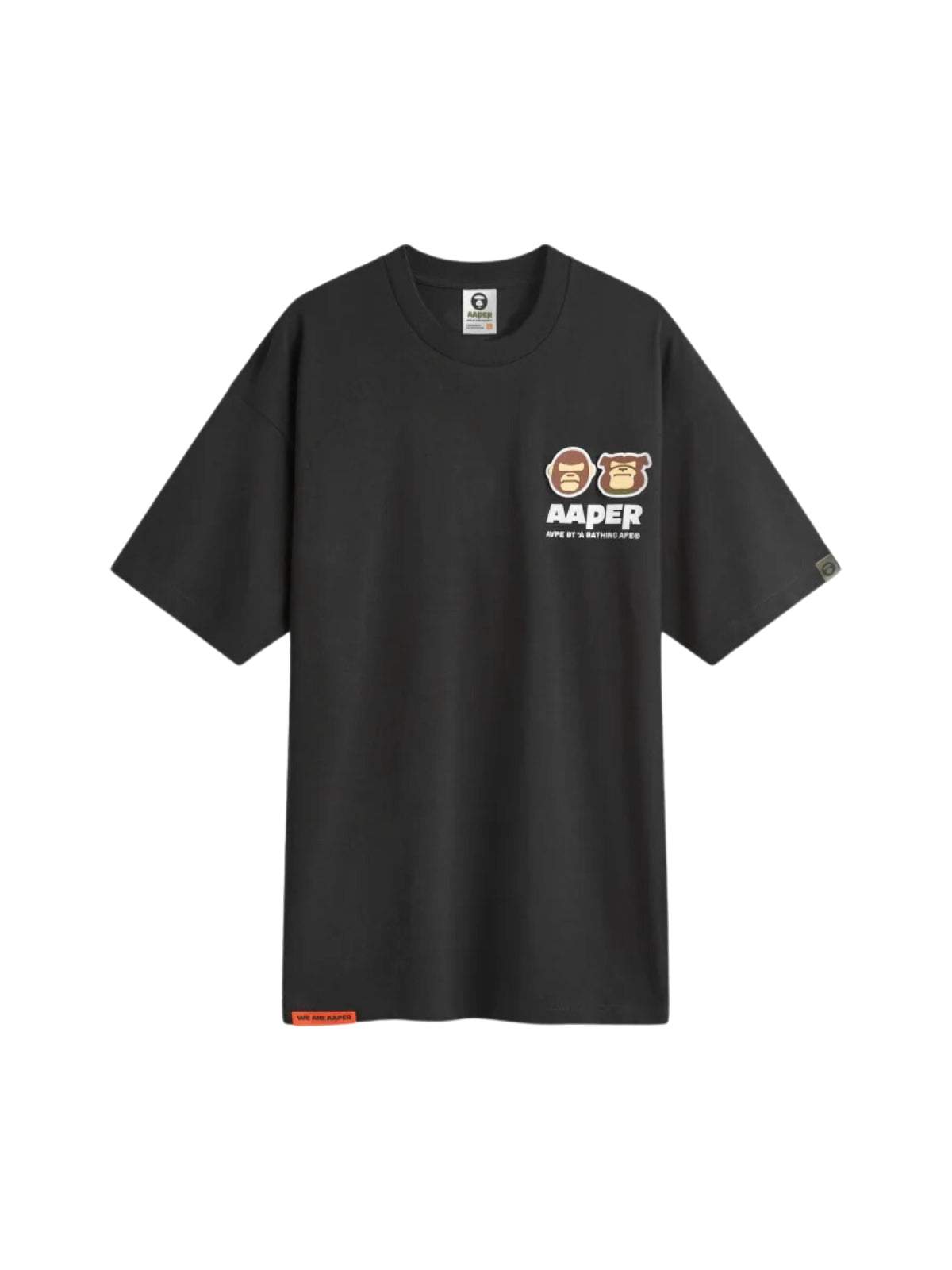 Aape T-Shirt Graphic Print Logo Black