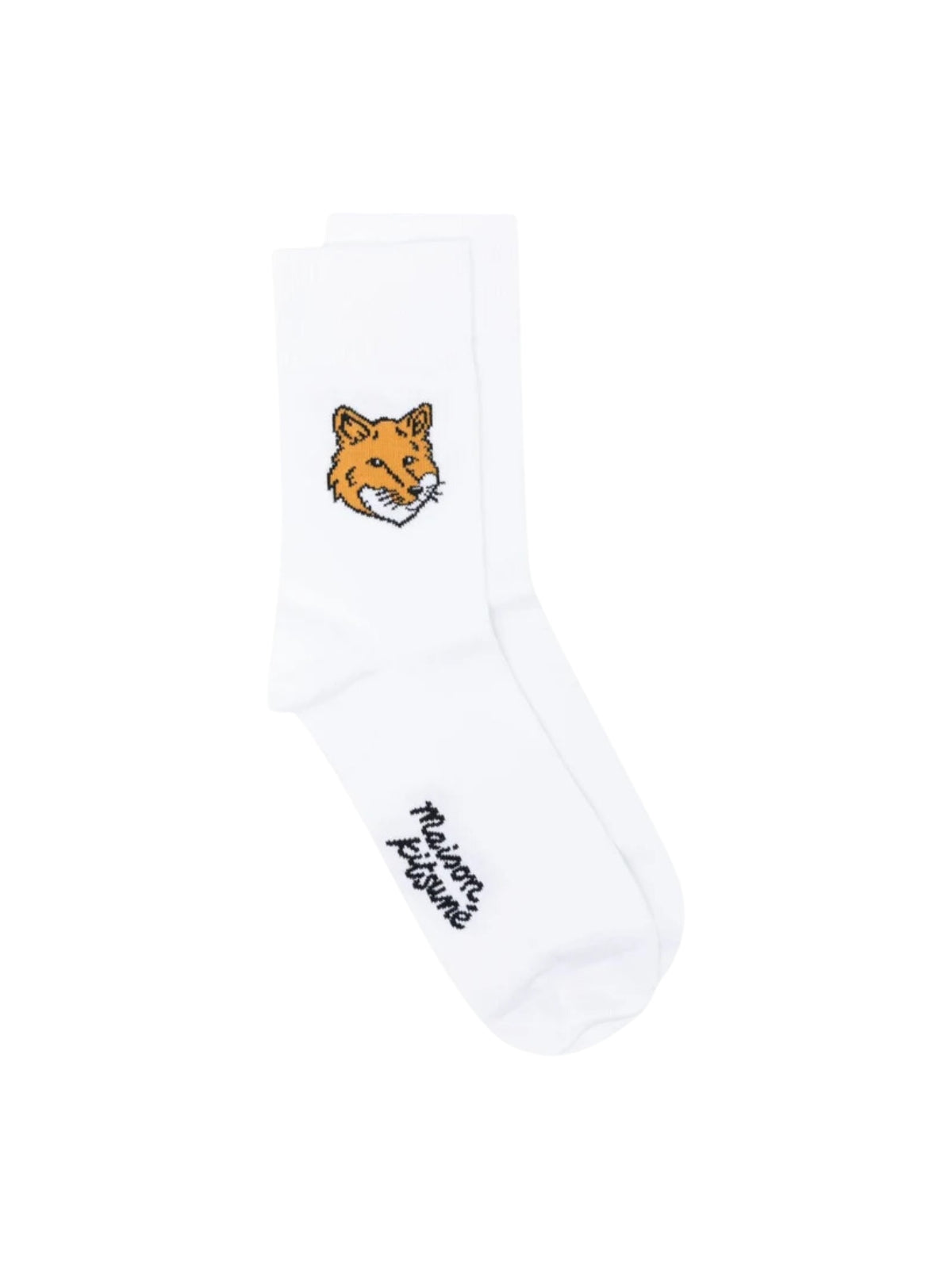 Maison Kitsune Socks Fox Head White