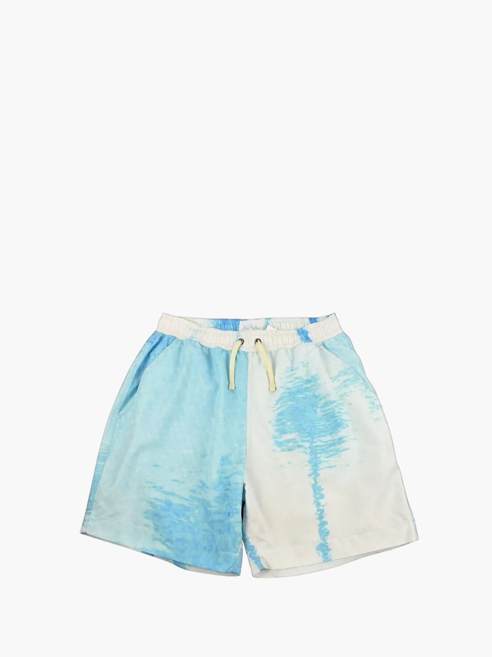 Blue Sky Inn Short Aqua Blue-White