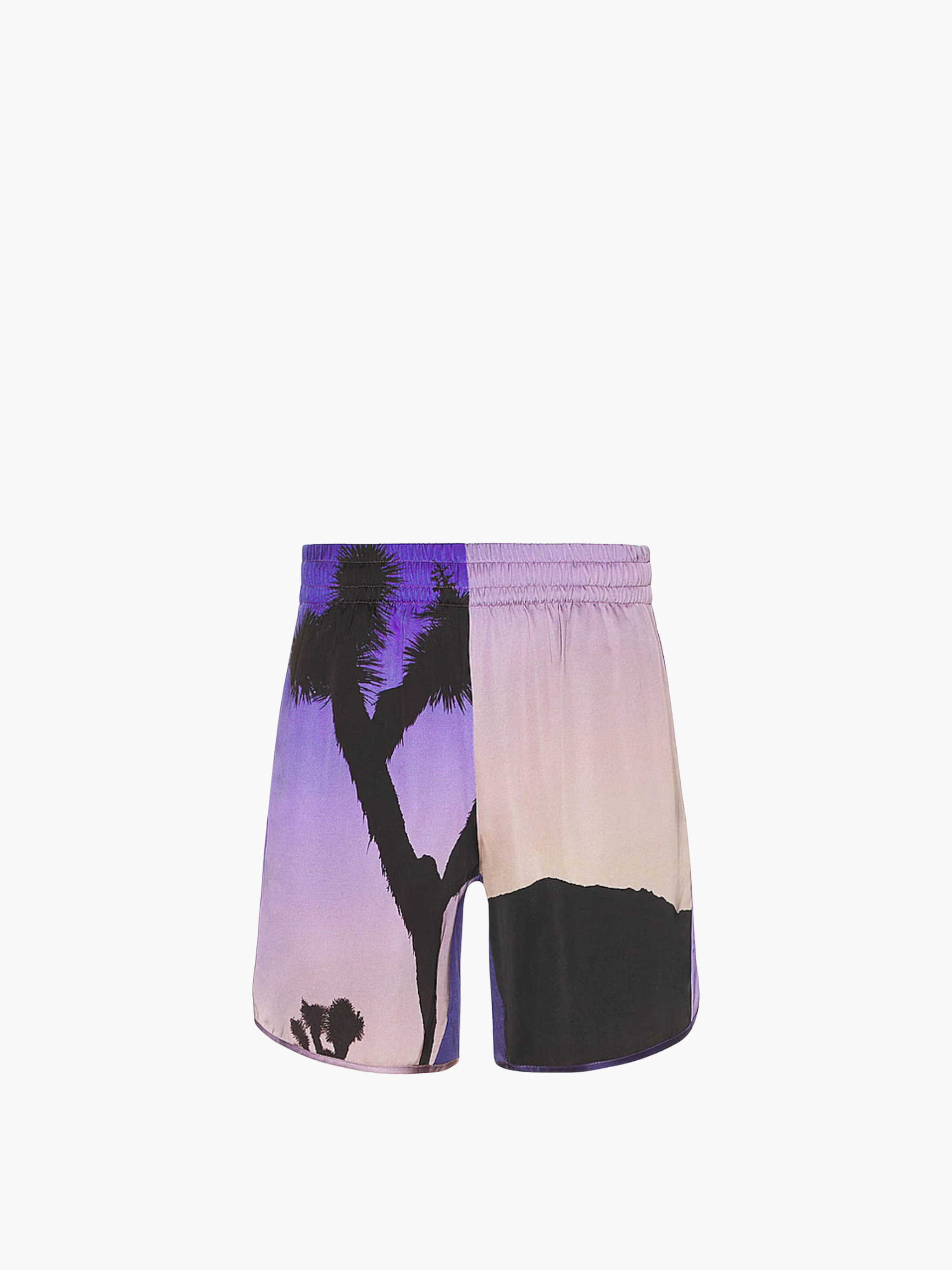 Blue Sky Inn Shorts Sunset Palm Allover Print