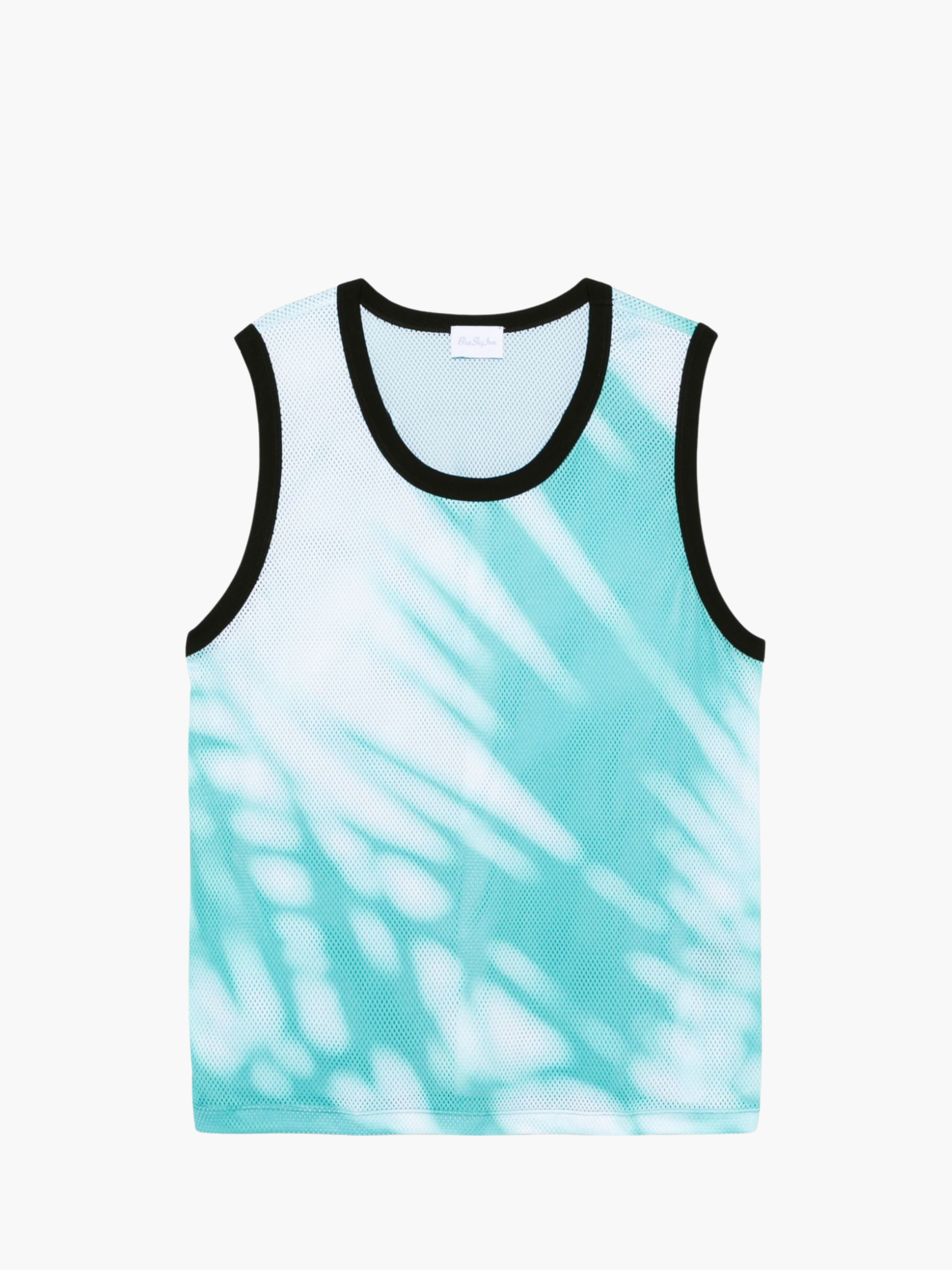 Blue Sky Inn Tank Shadow Print Blue