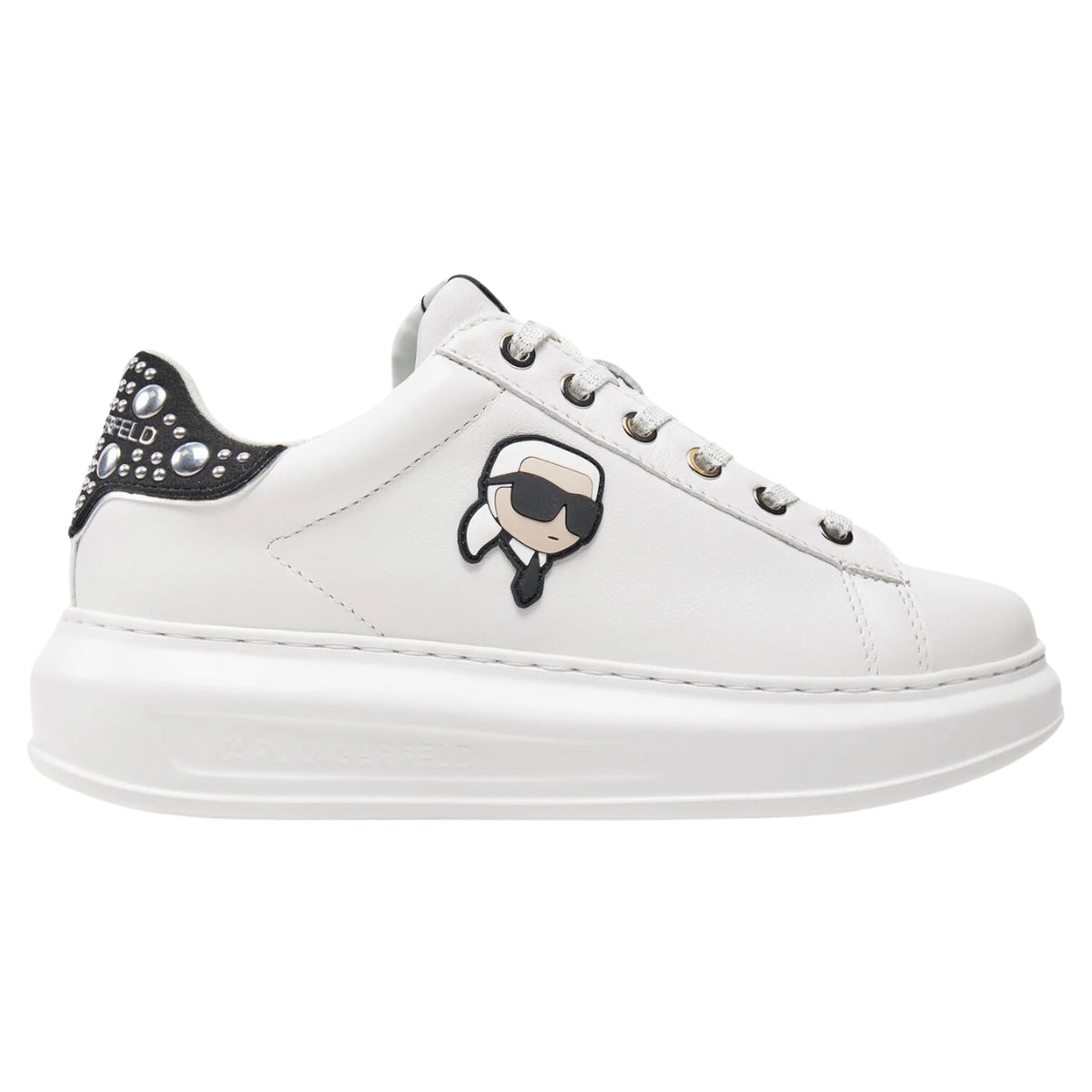 Karl Sneaker Ladies Sneaker Kapri Mirror Stud White