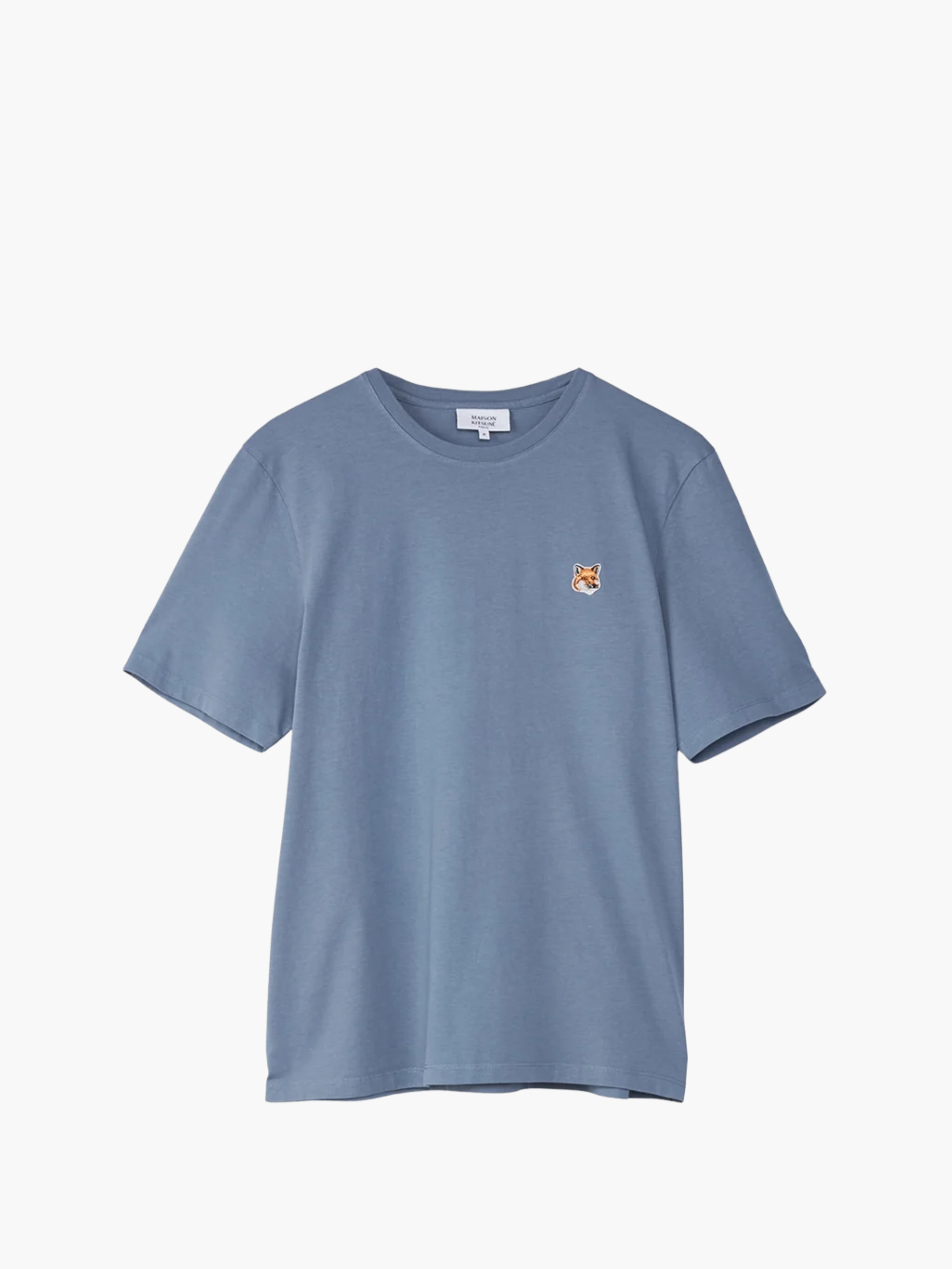 Maison Kitsune T-Shirt Fox Head Patch Moonlight Blue