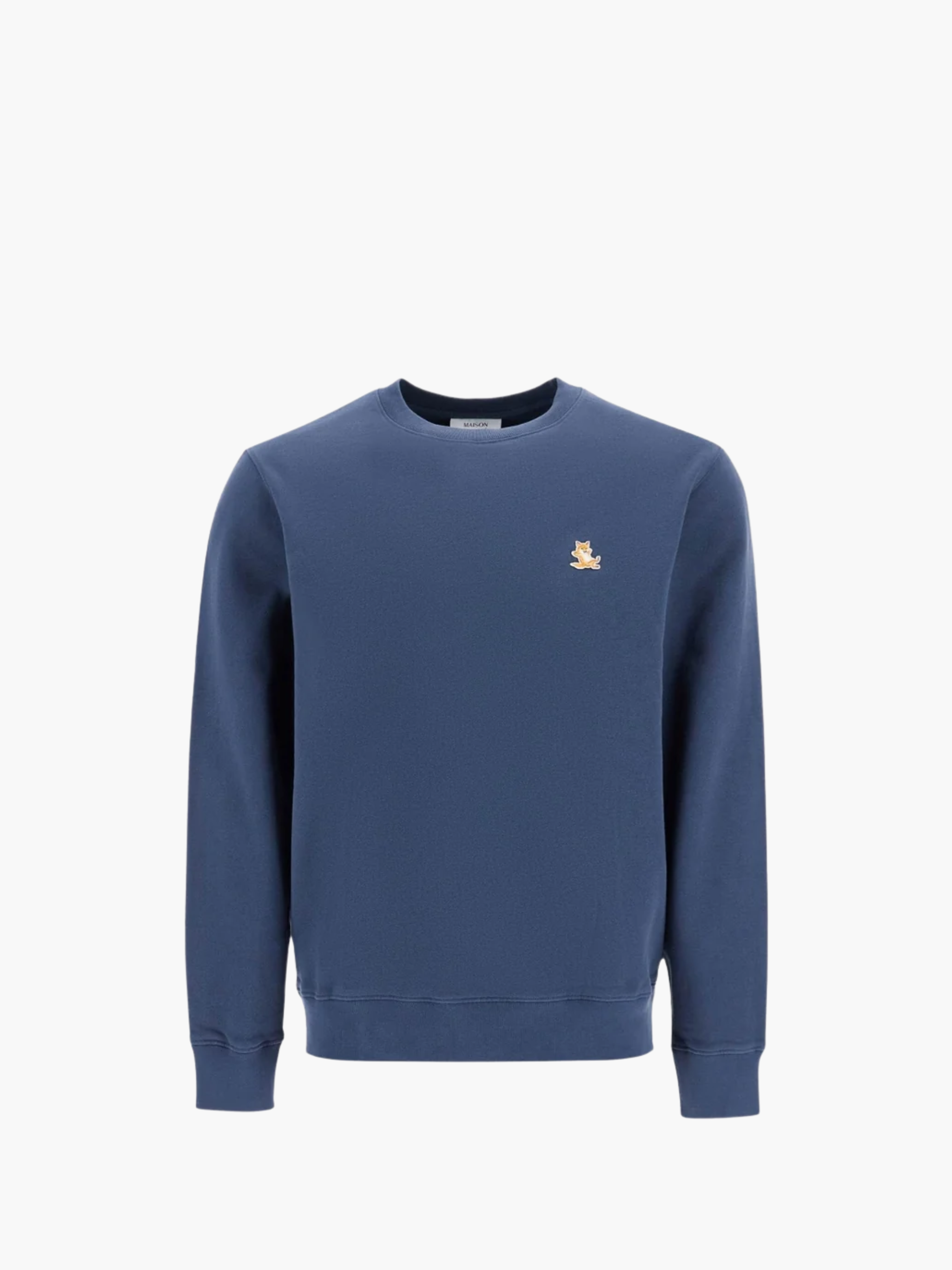 Maison Kitsune Sweater Fox Head Patch Eclipse Blue