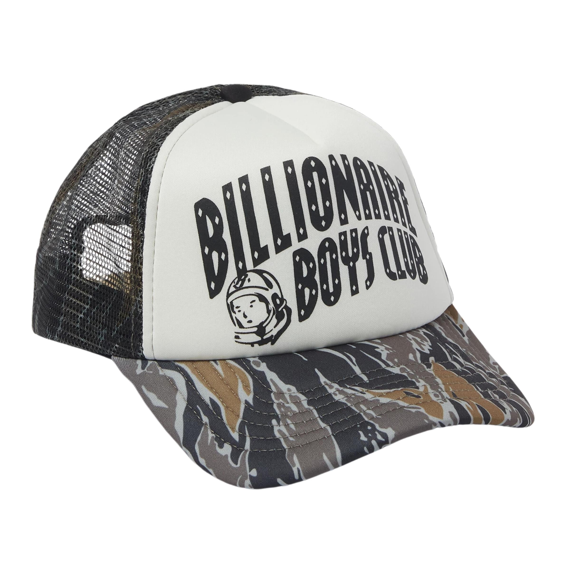 Billionaire Boys Club Cap Trucker Arch Logo Khaki Camo