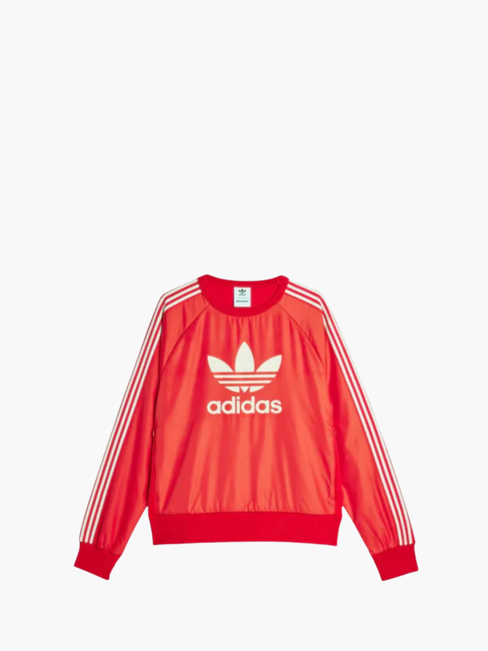 Adidas T-Shirt Long Sleeve Nylon Logo Red