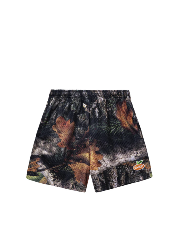 Market Shorts Faux Tree Mesh Multi Colour