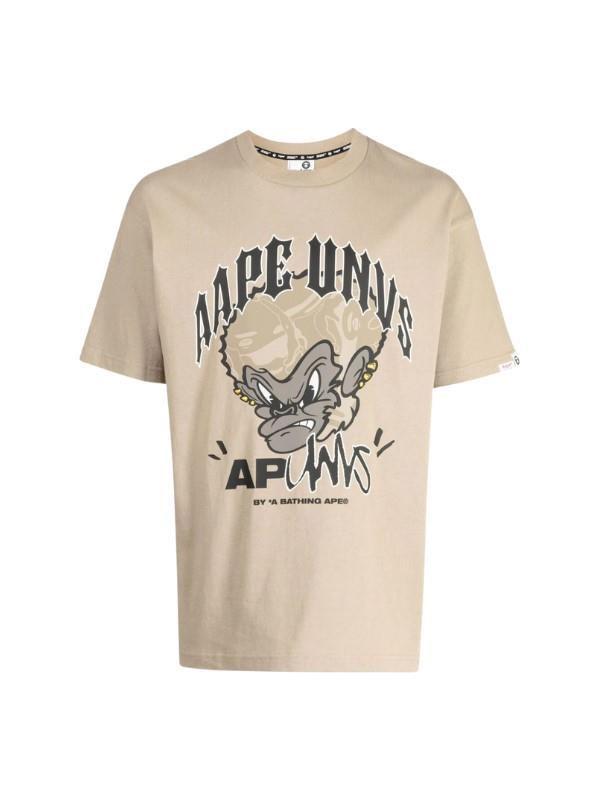 Aape T-Shirt Graphic Ape Beige
