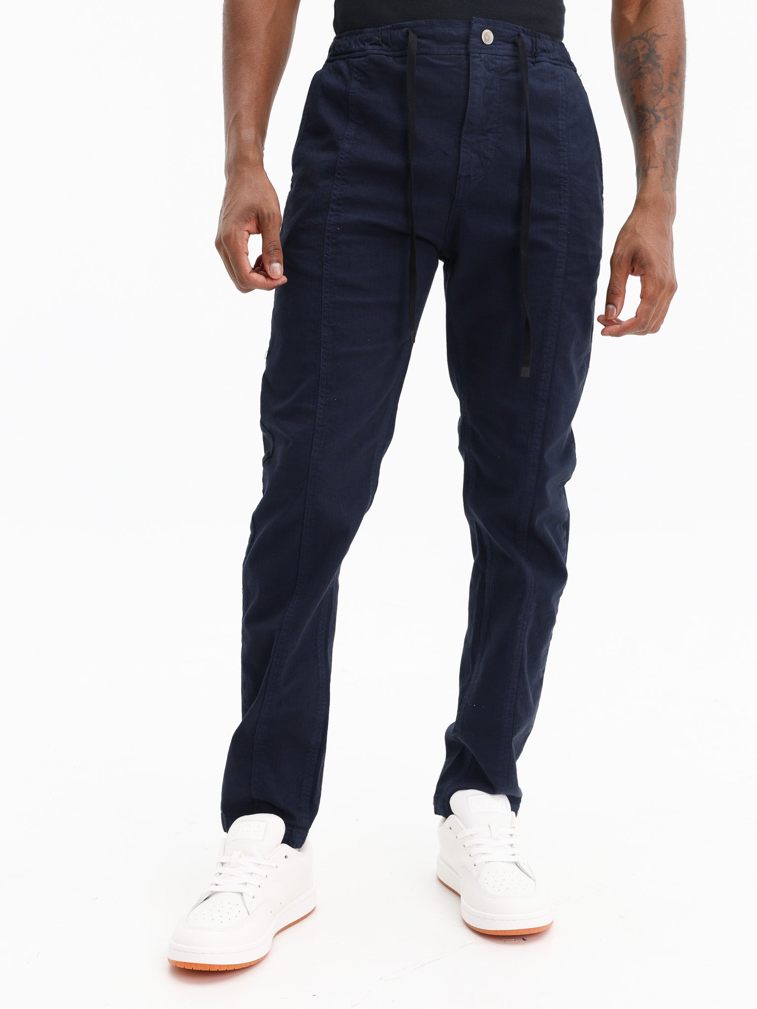 Icebergelasticated Woven Pant Navy
