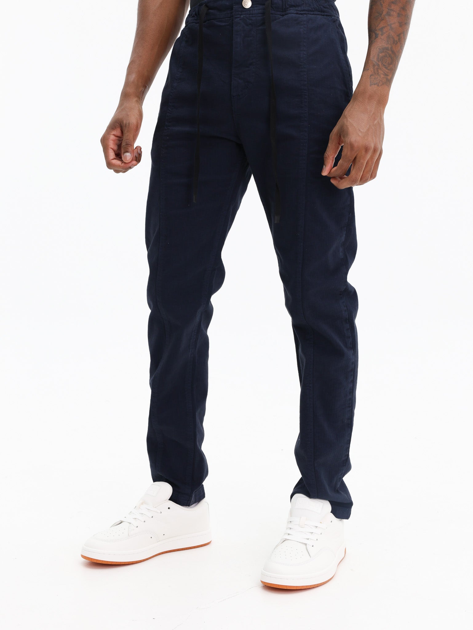 Iceberg Elasticated Woven Pant Navy