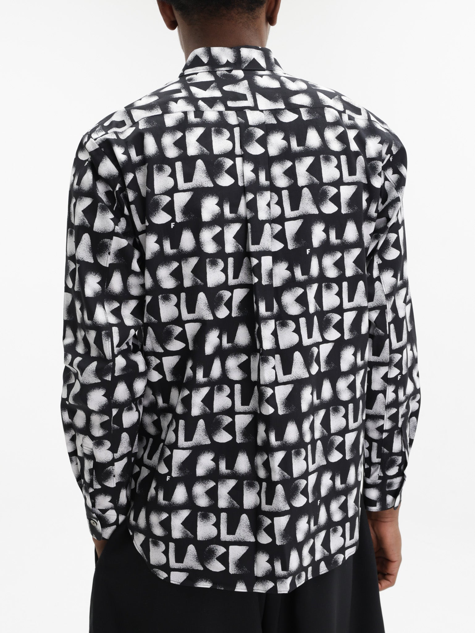 Comme Des Garcons Shirt Plain Blue/White