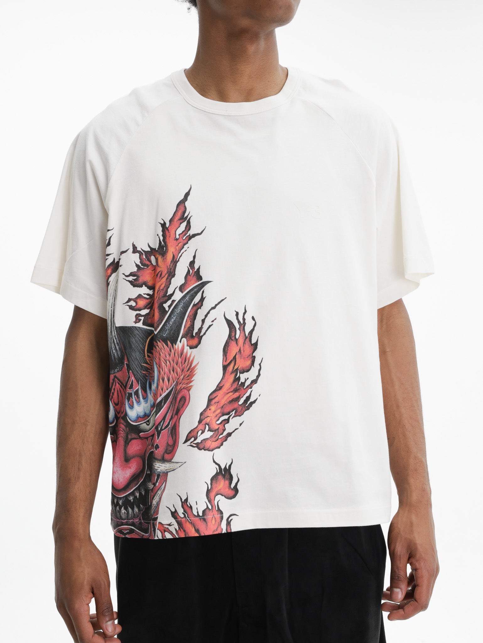 Y-3 T-Shirt Gfx Ss Cloud White