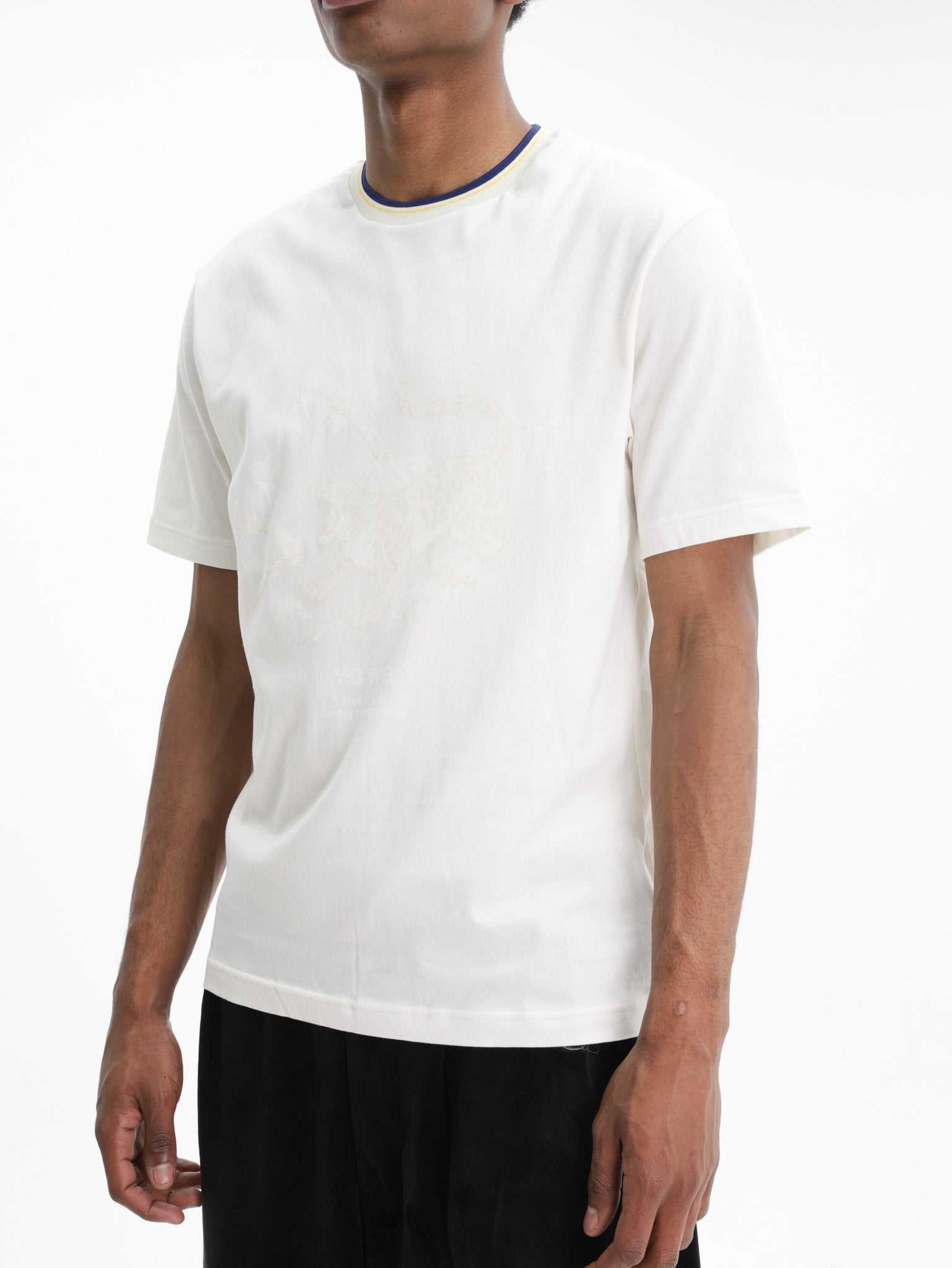 Y-3 T-Shirt Graphic T Cloud White