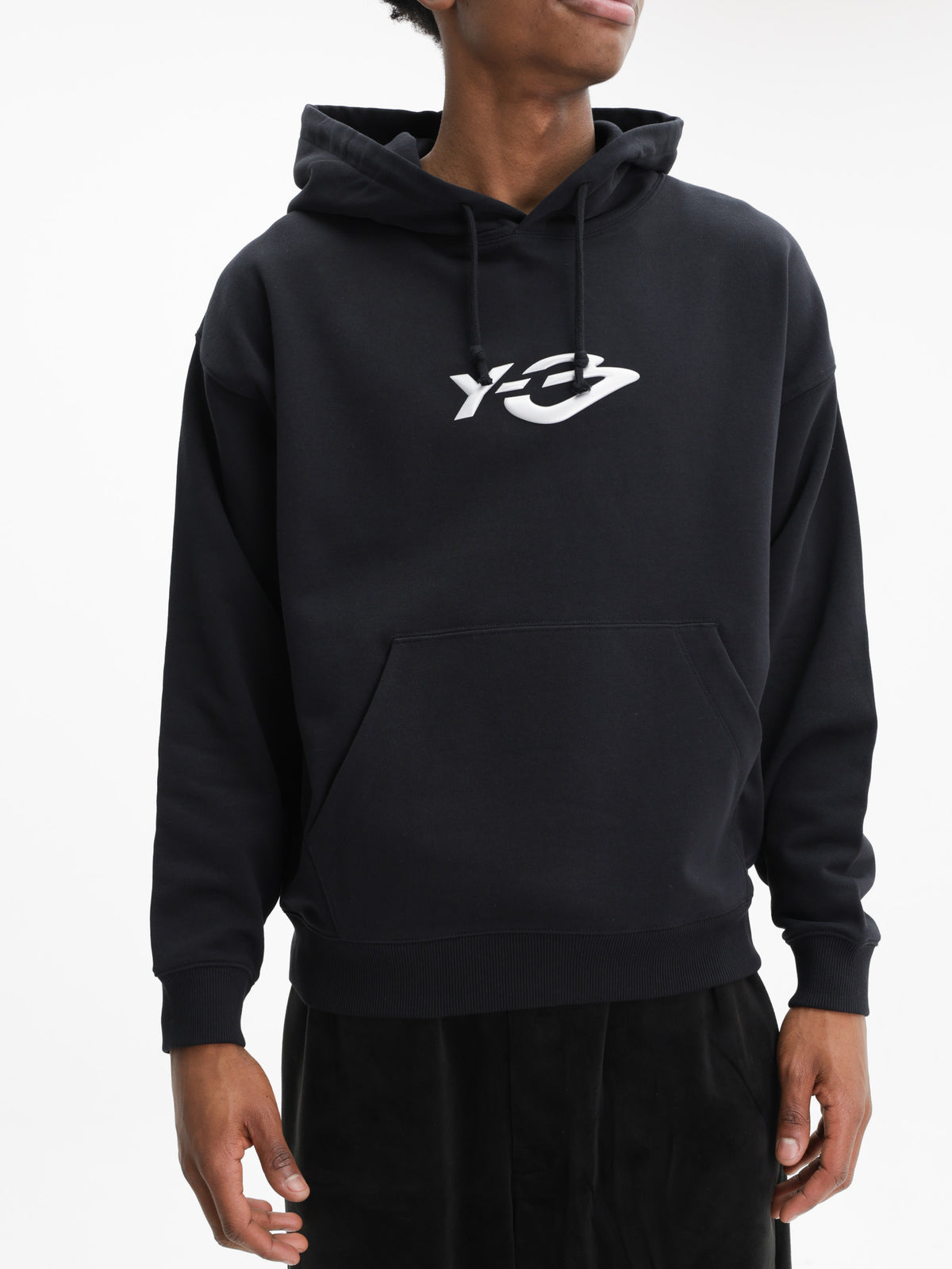 Y-3 French Terry Liquid Logo Hoody Black