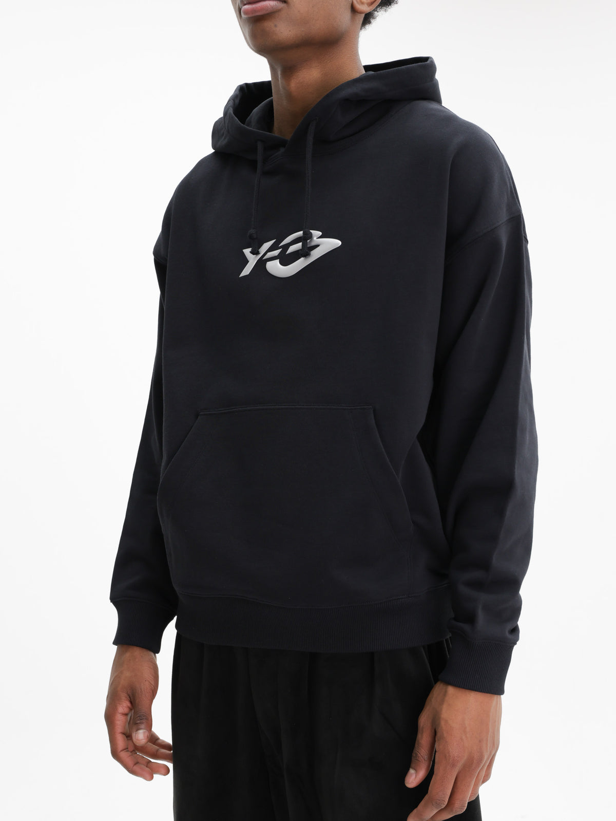 Y-3 French Terry Liquid Logo Hoody Black