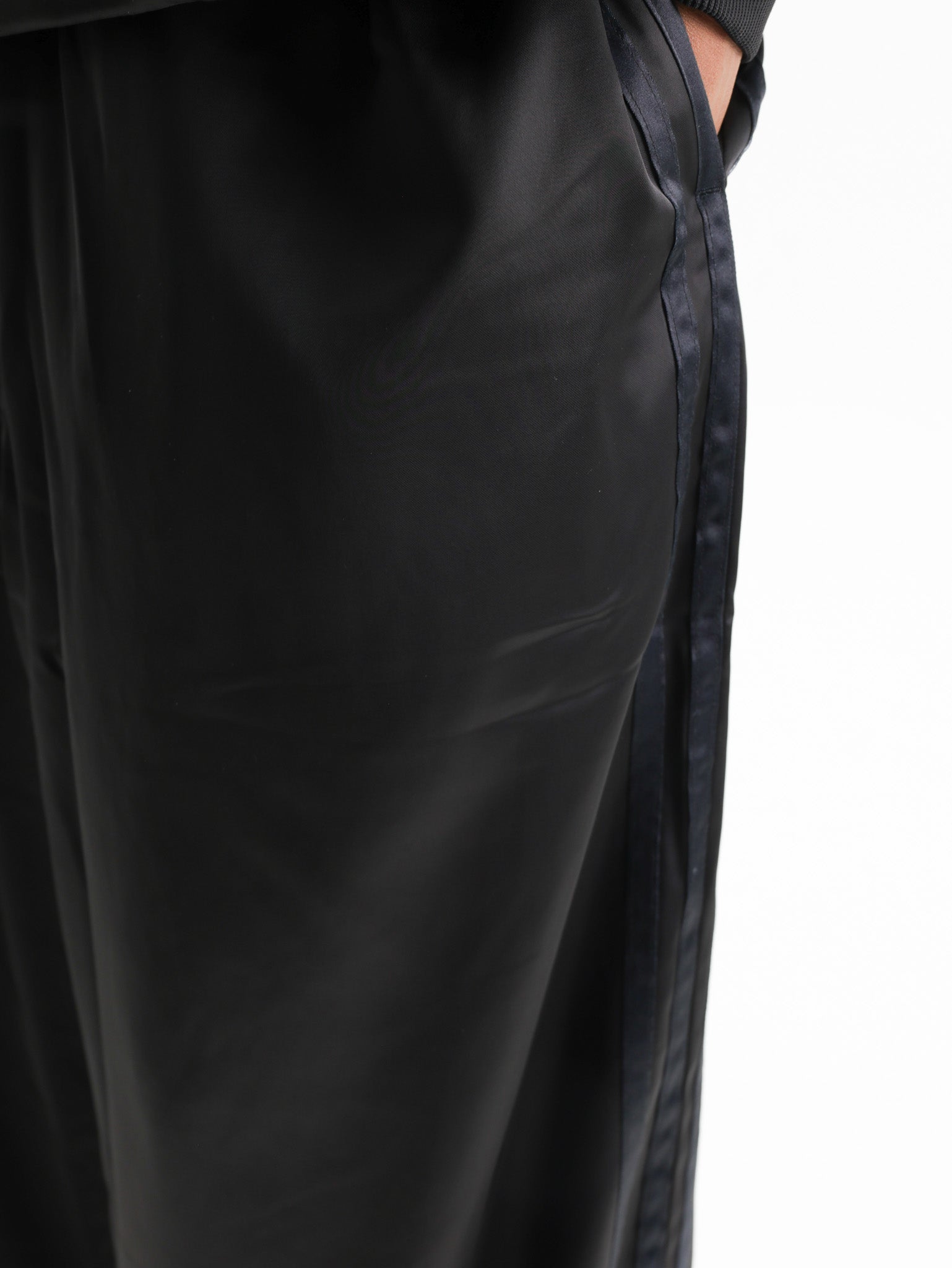 Y-3 Pants Grd 3S Satin Tp Black