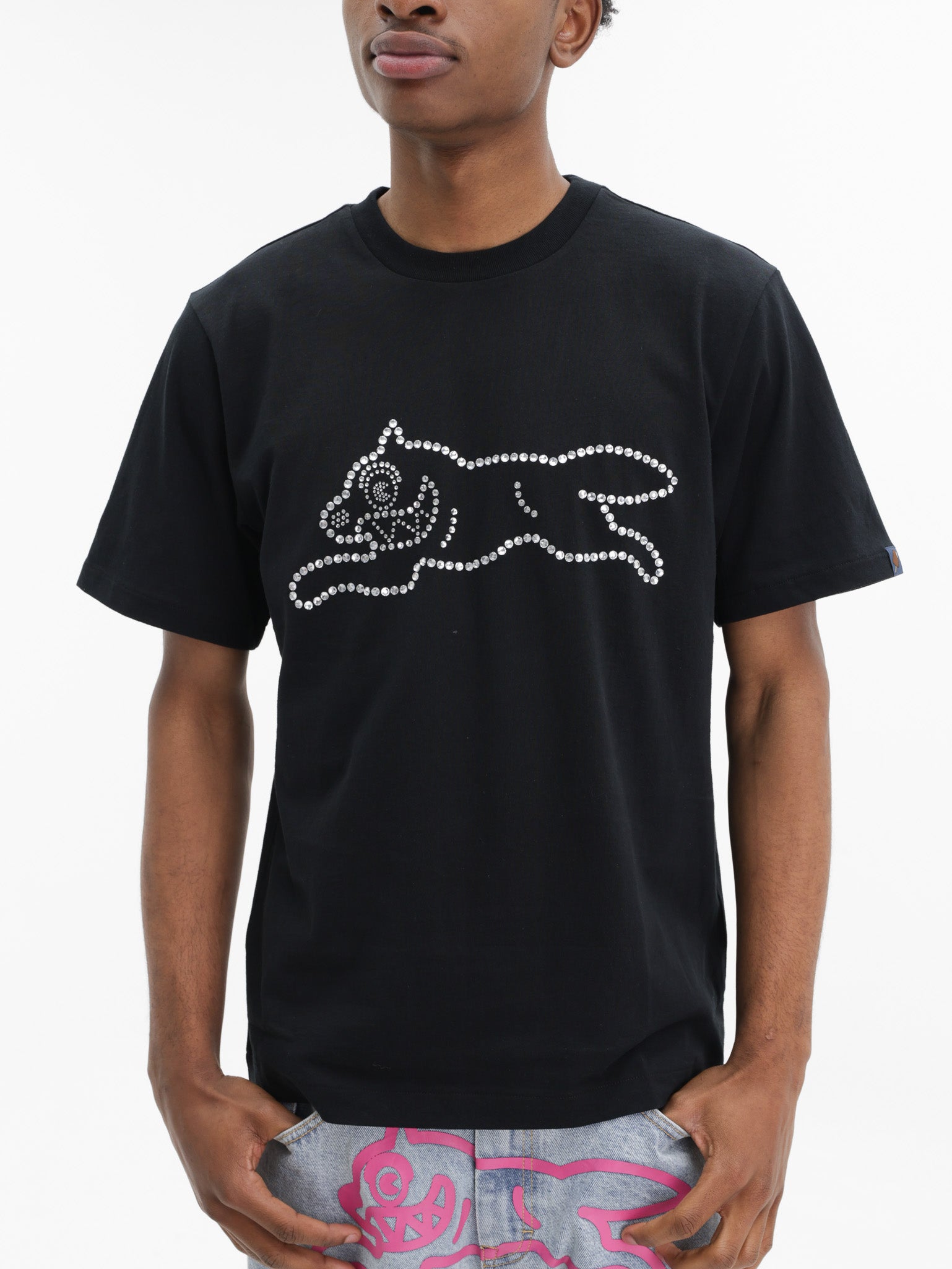 Ice-cream T-Shirt Crystal Dog Black