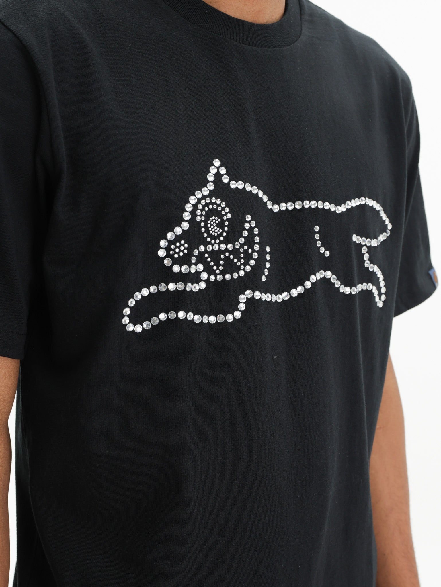 Ice-cream T-Shirt Crystal Dog Black