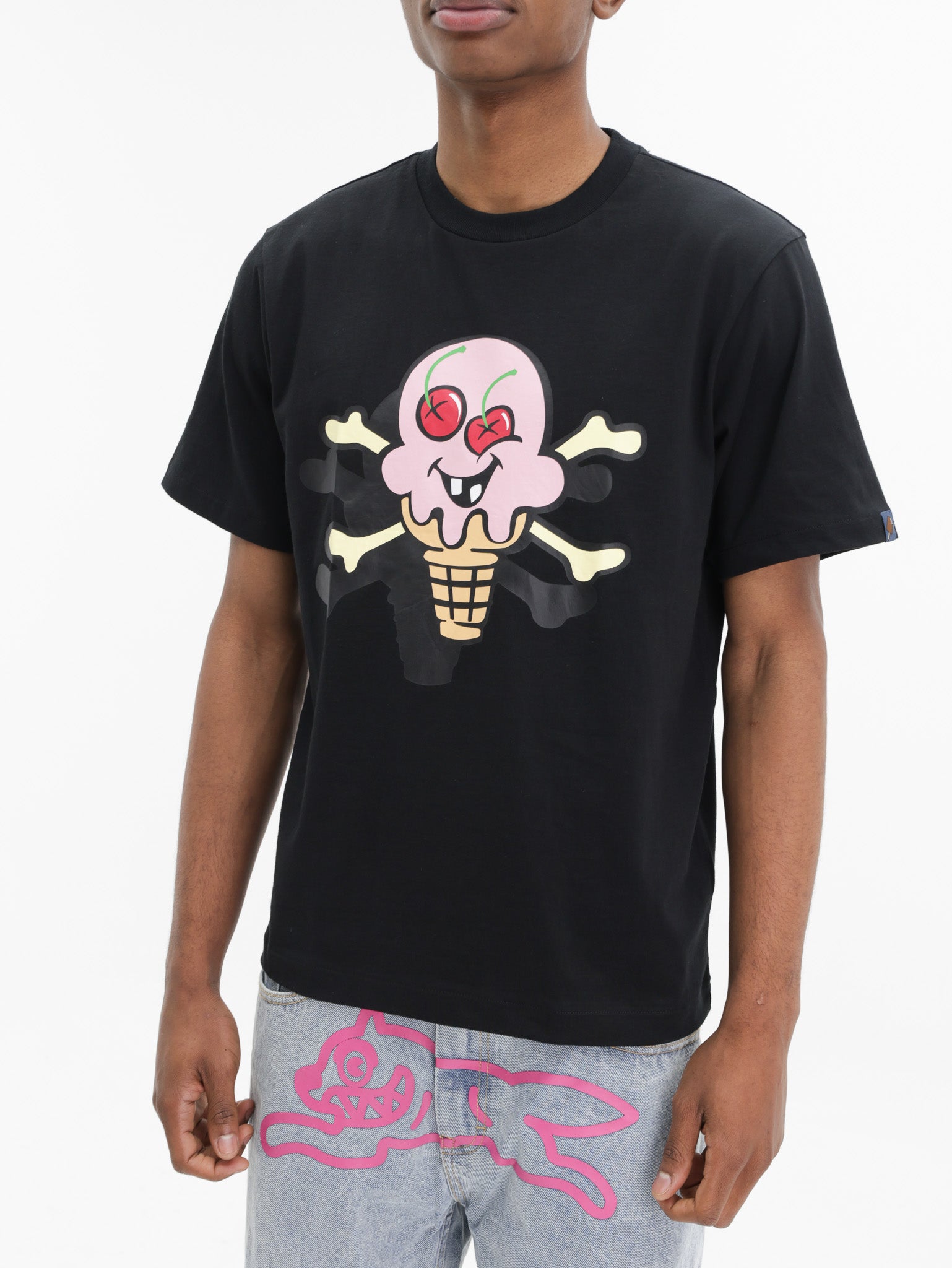 Ice-cream T-Shirt Cones & Bones Black