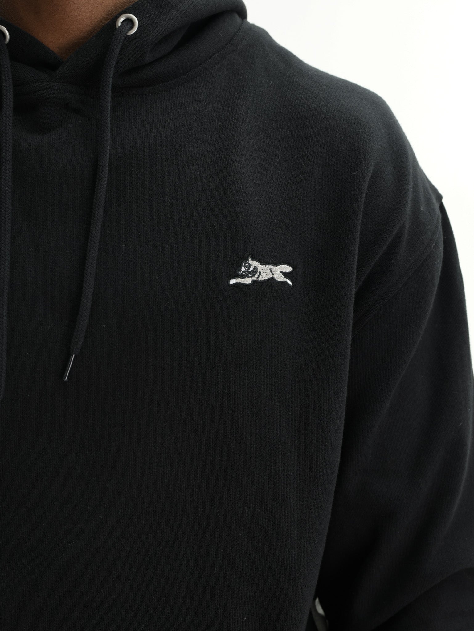 Ice-cream Hoodie Applique Popover Black