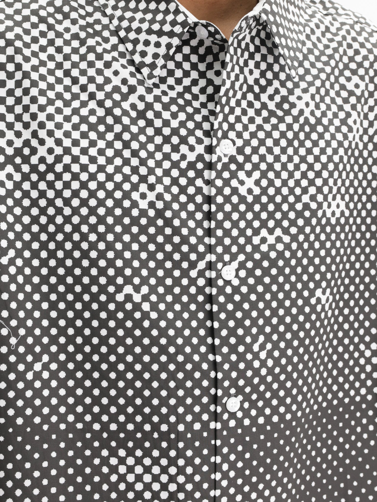 Ice-cream Shirt Checkered Ss Black/White