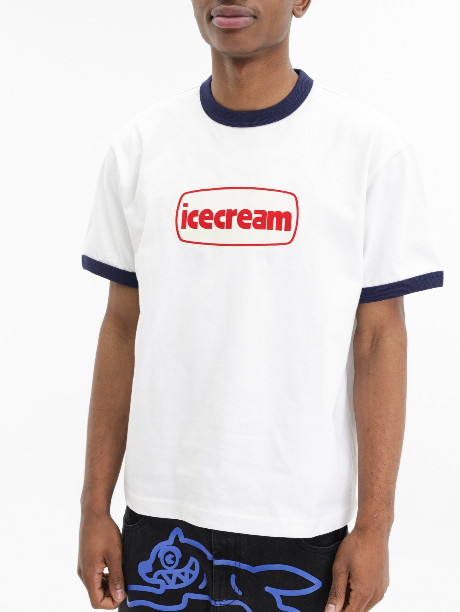 Ice-cream T-Shirt Ic Red Logo  White