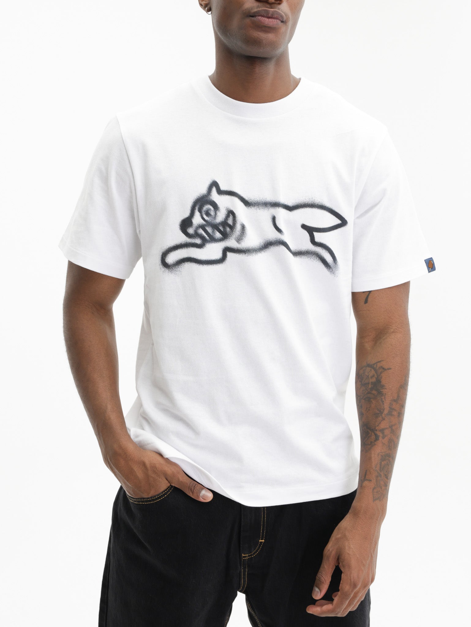 Ice-cream T-Shirt Crystal Dog White