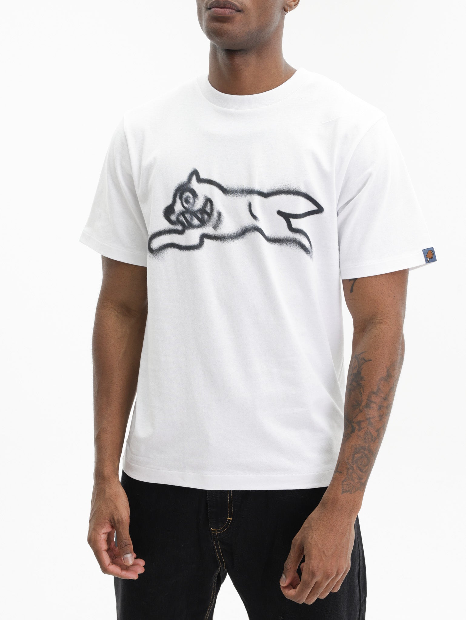 Ice-cream T-Shirt Crystal Dog White