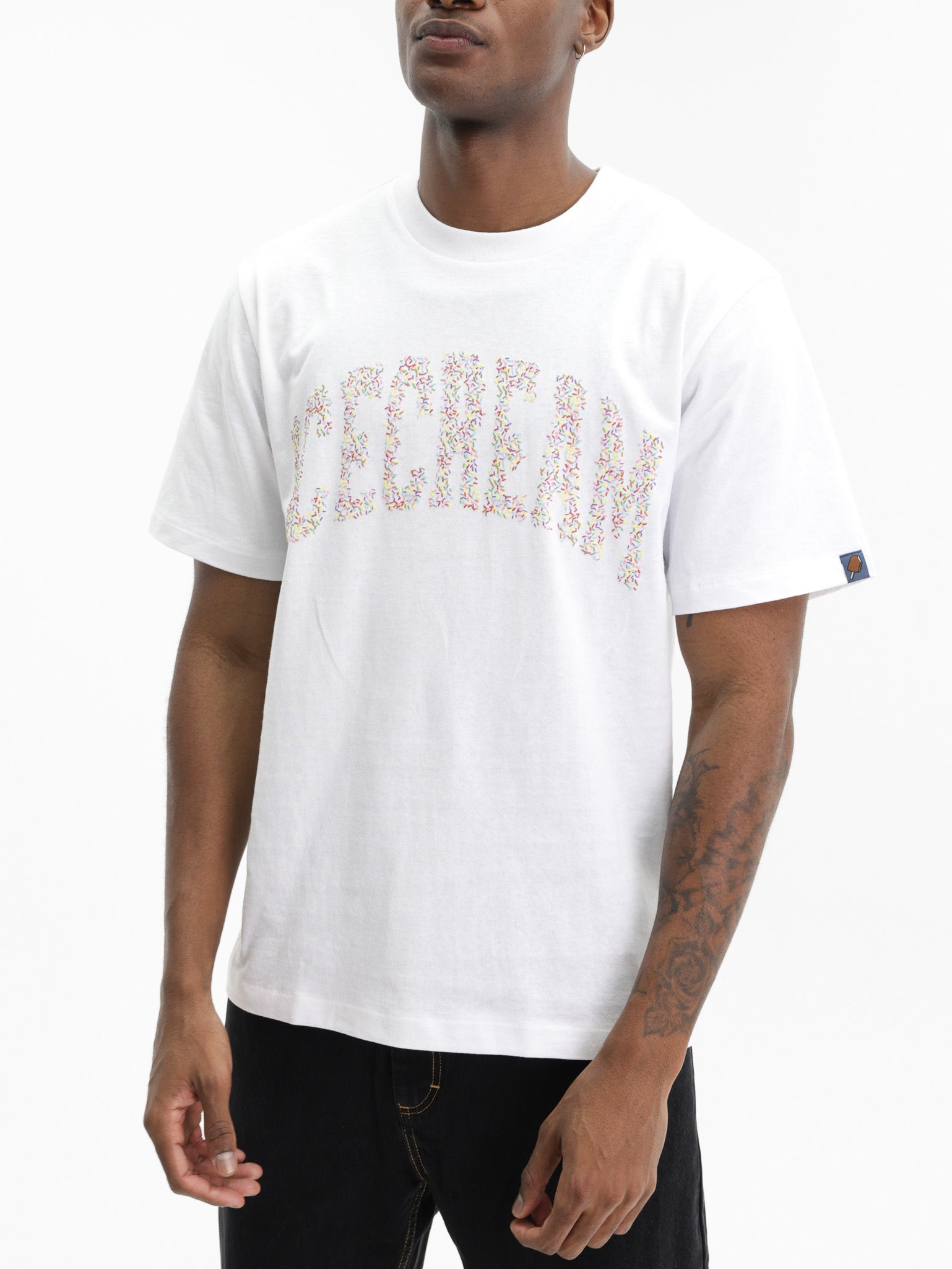 Ice-cream T-Shirt Sprinkles White