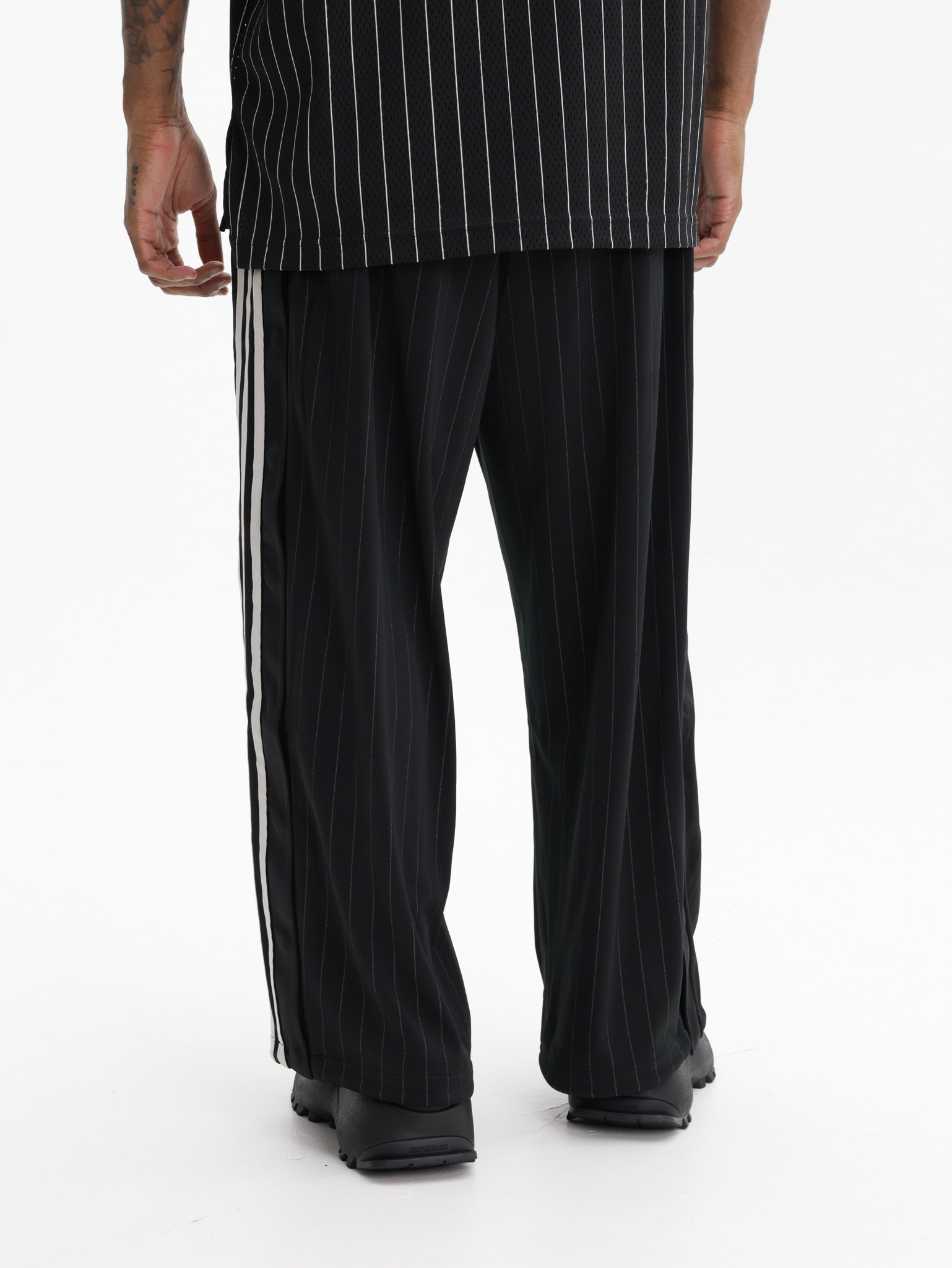 Y-3 Pants Pinstripe Black