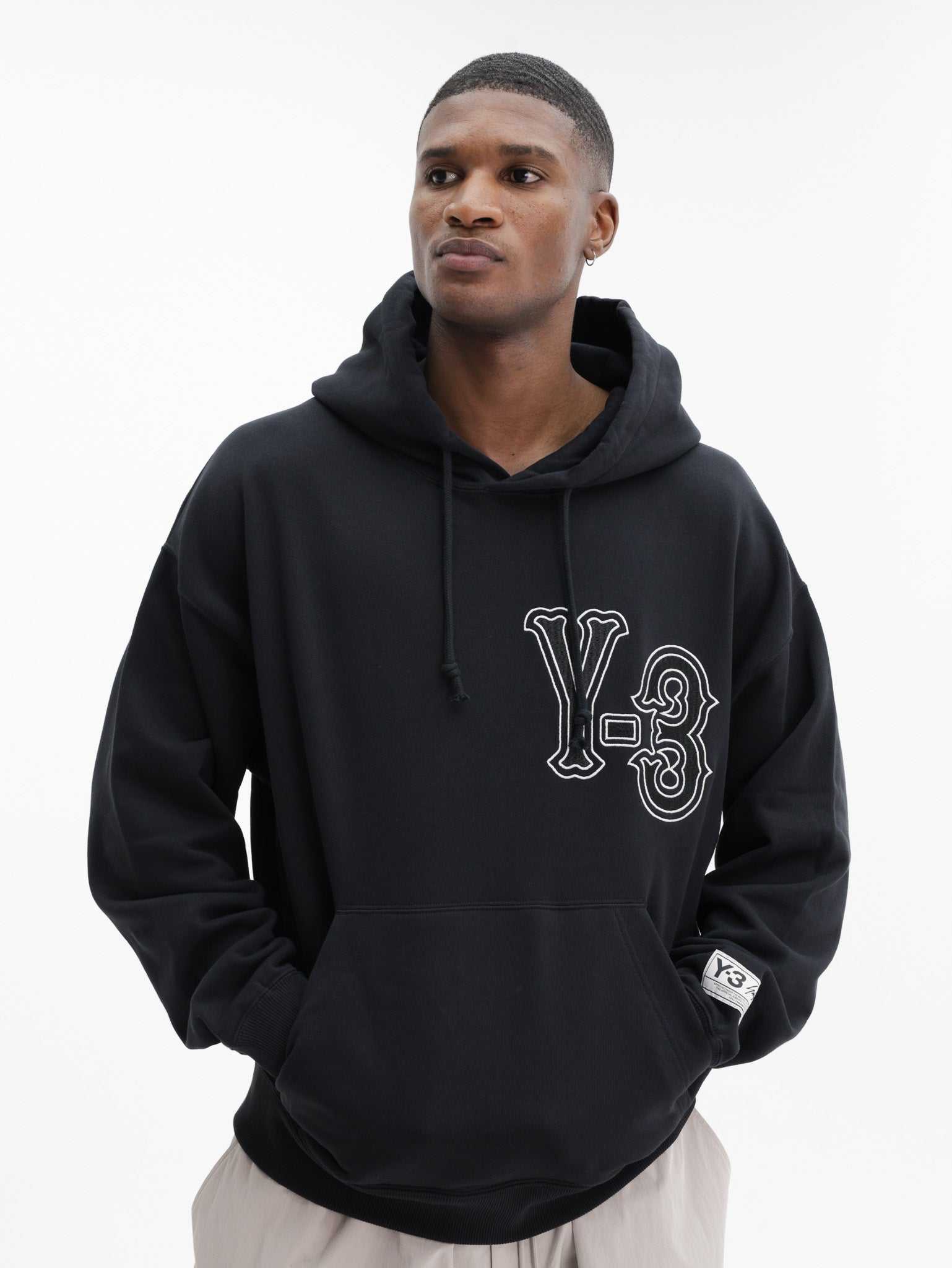 Y-3 Hoodie Logo Black