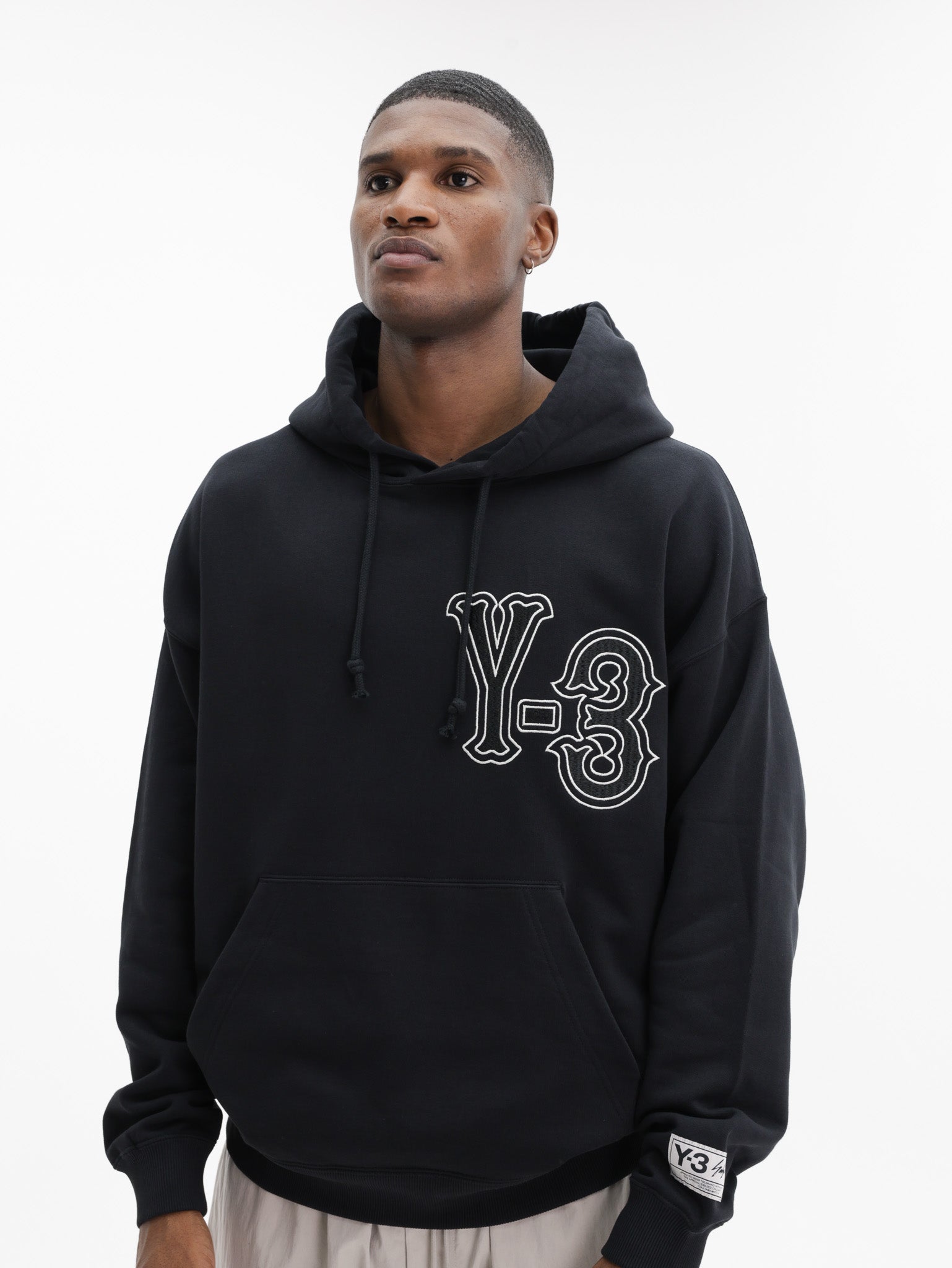 Y-3 Hoodie Logo Black