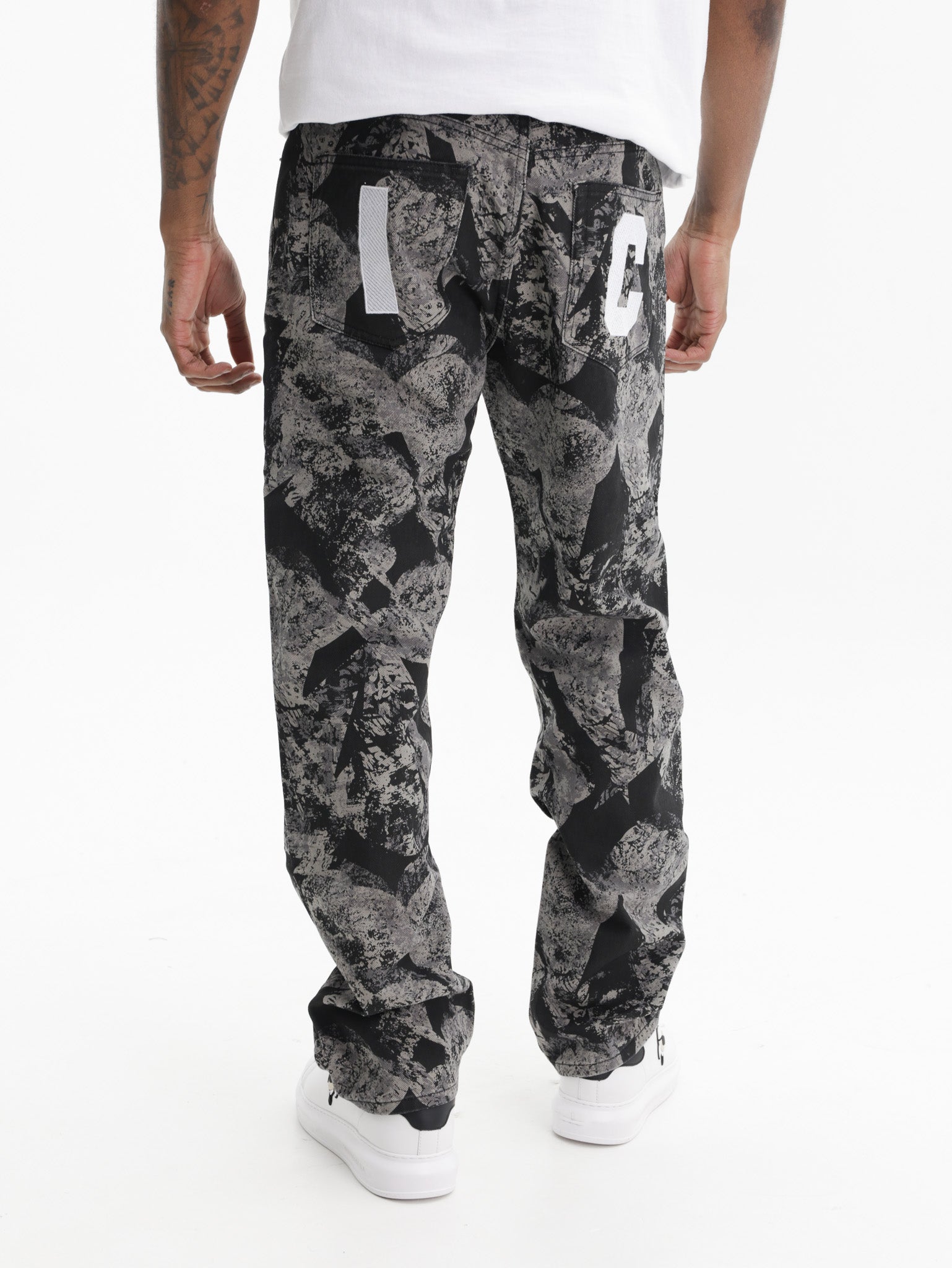 Ice-cream Pants Camo Black Wash Grey