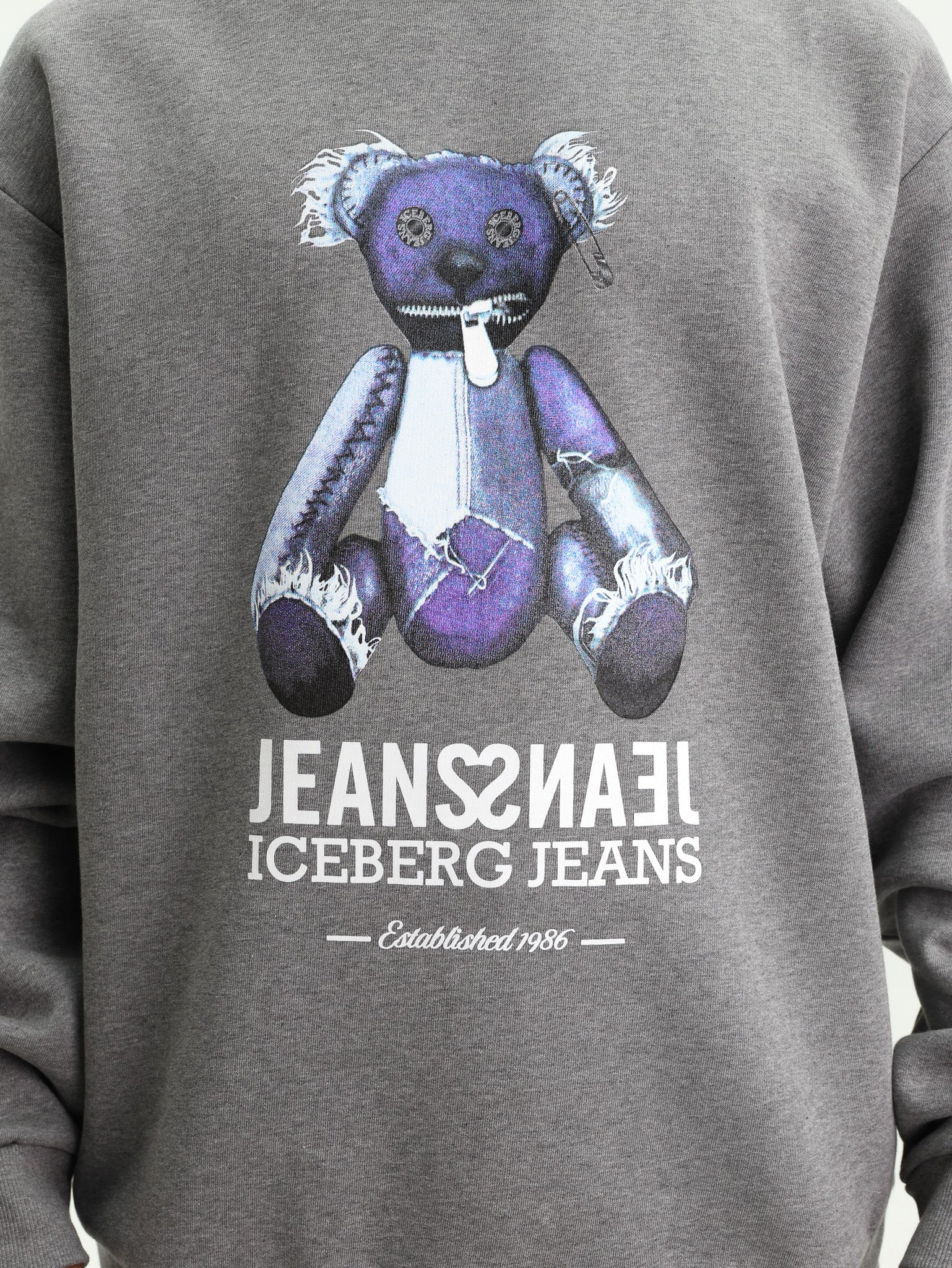 Iceberg Sweater Brushed Fleece Grey