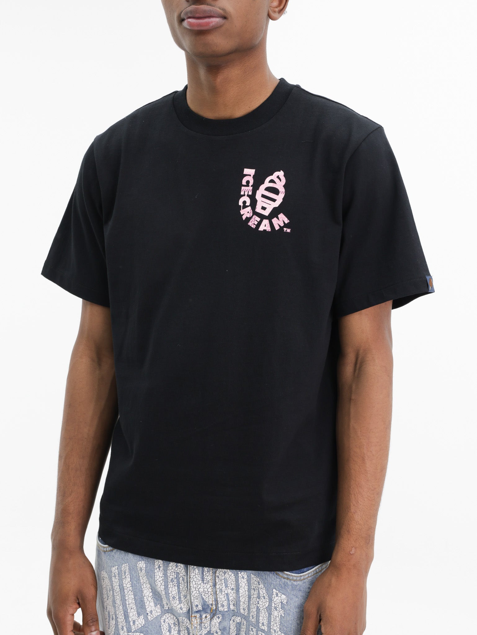 Ice-cream T-Shirt Pink Icecream Logo Black