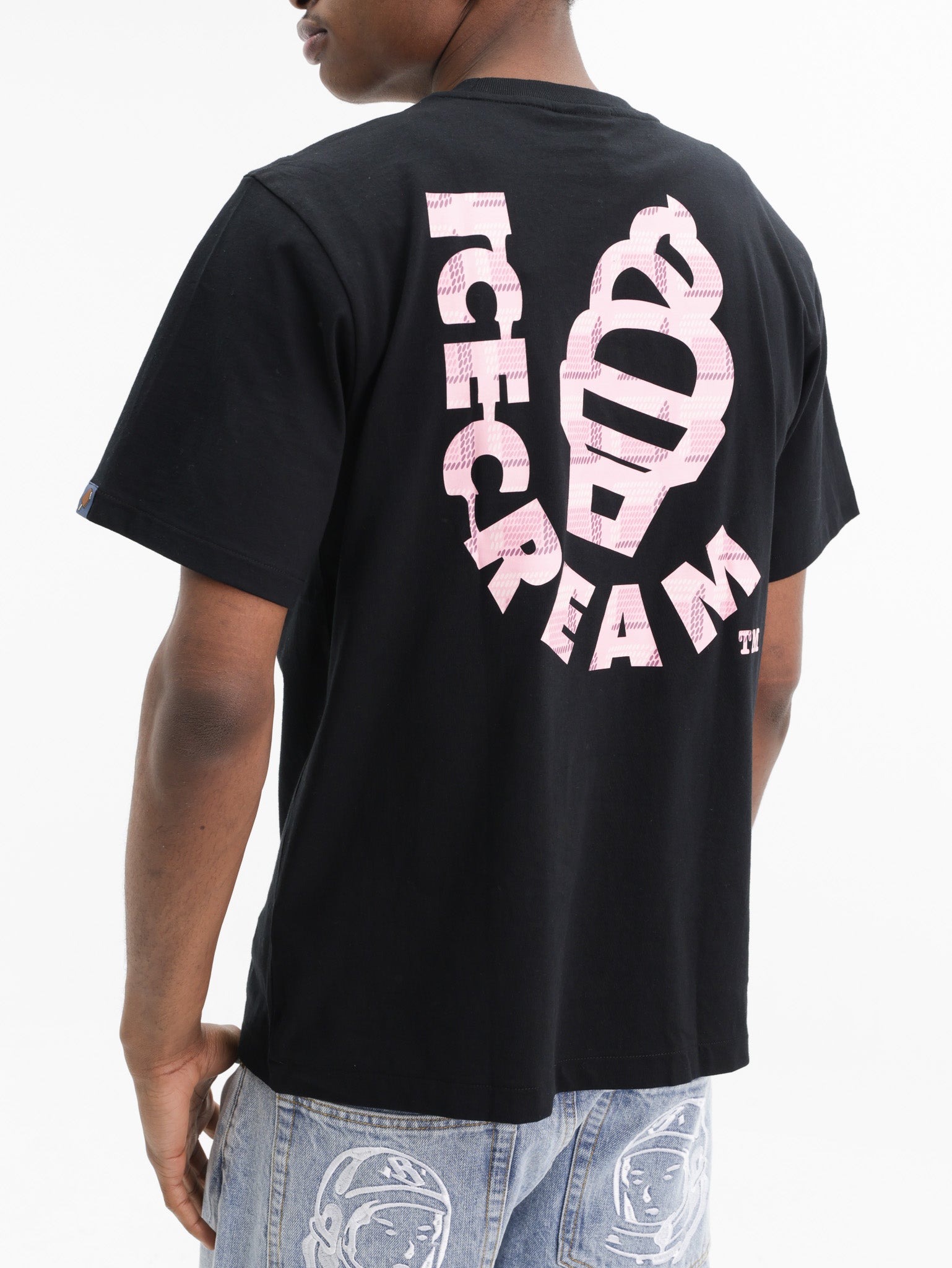 Ice-cream T-Shirt Pink Icecream Logo Black