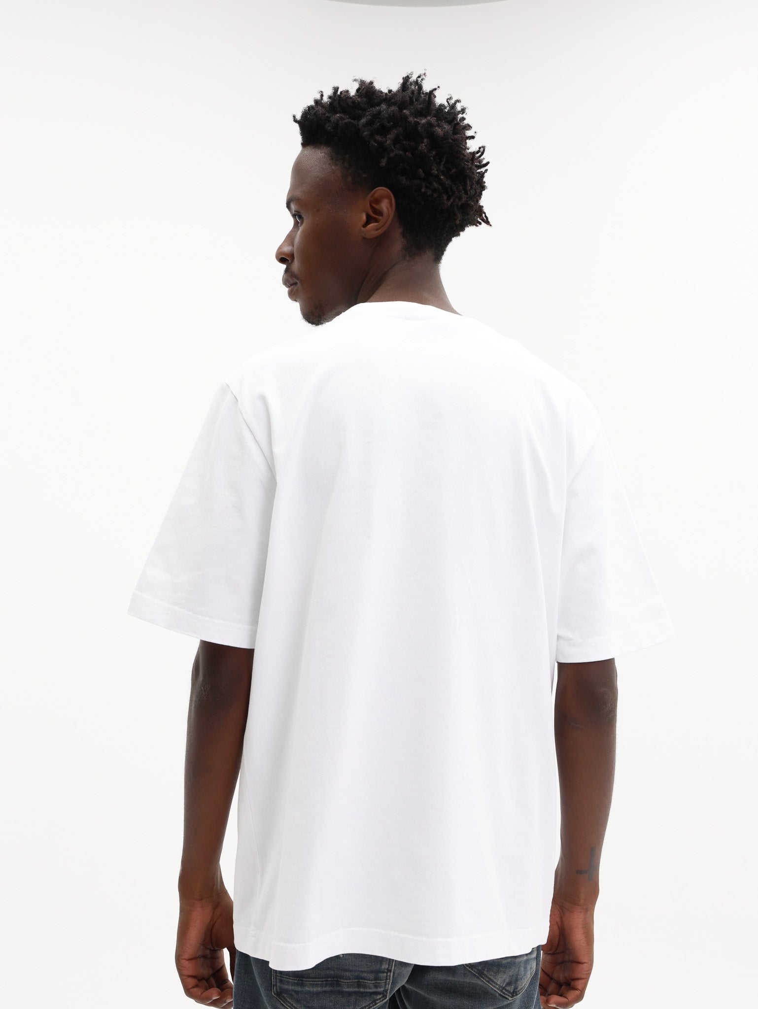 Maison Kitsune T-Shirt Handwriting Comfort White-Black