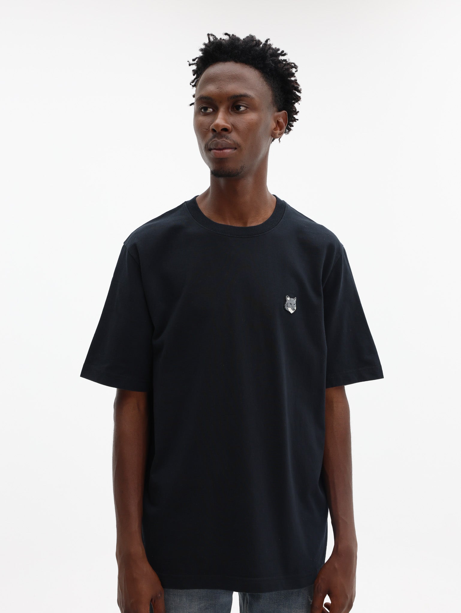 Maison Kitsune T-Shirt Fox Head Comfort Black