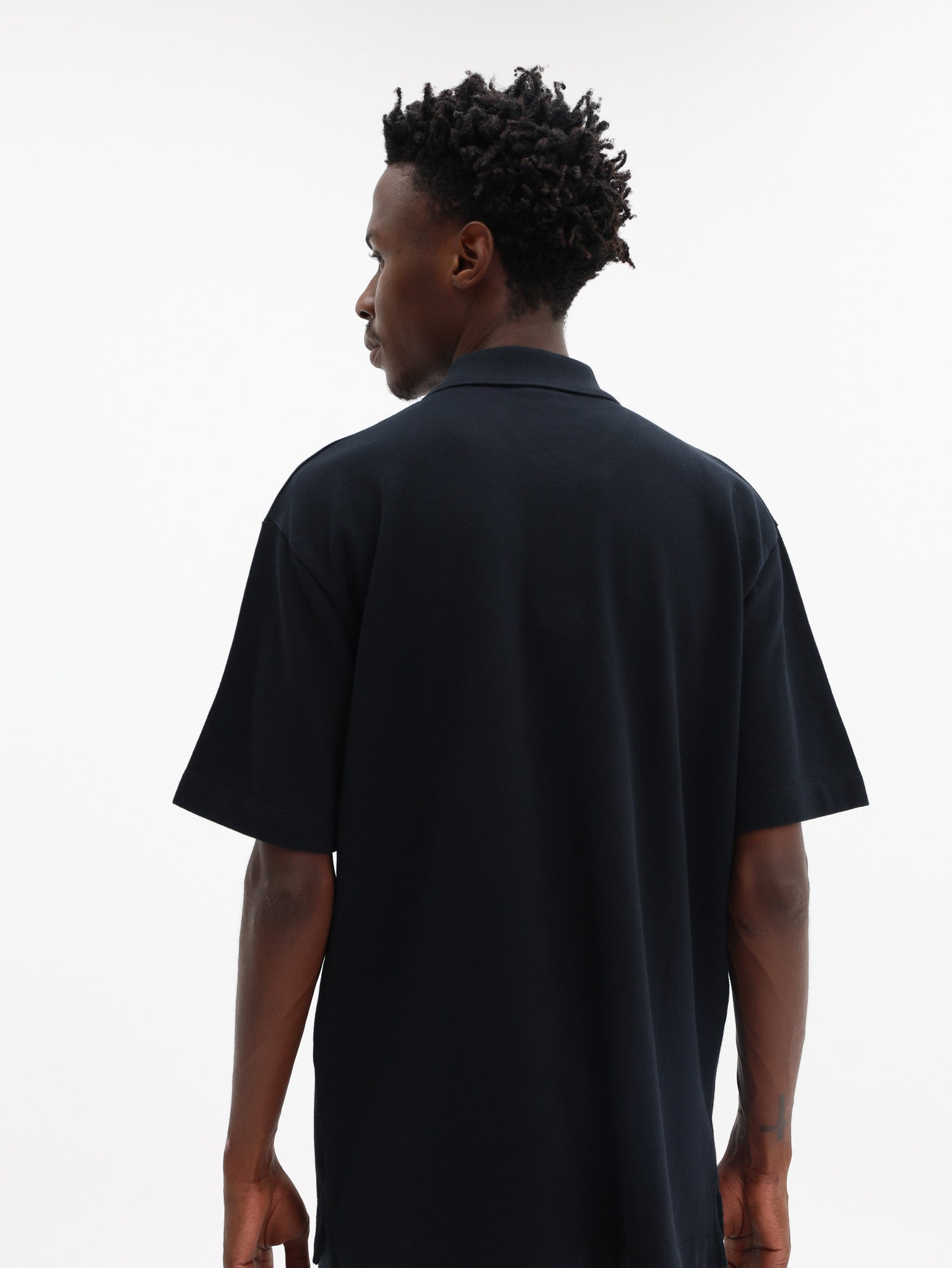 Maison Kitsune Golfer Handwriting Comfort Black-White