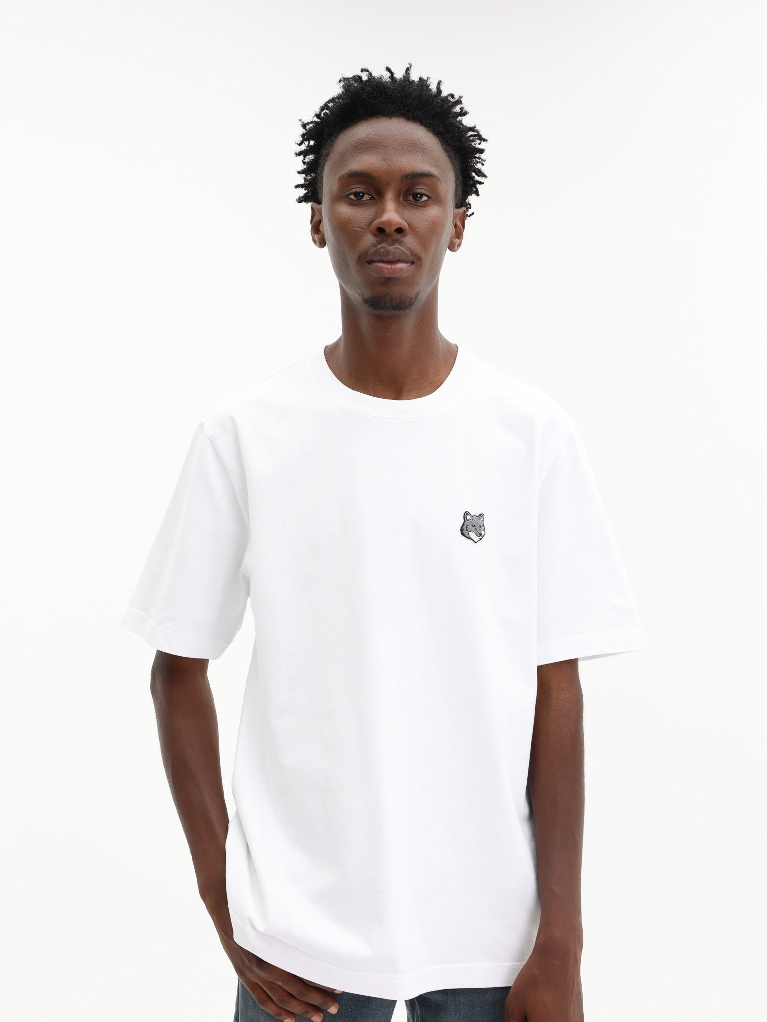 Maison Kitsune T-Shirt Fox Head Comfort White