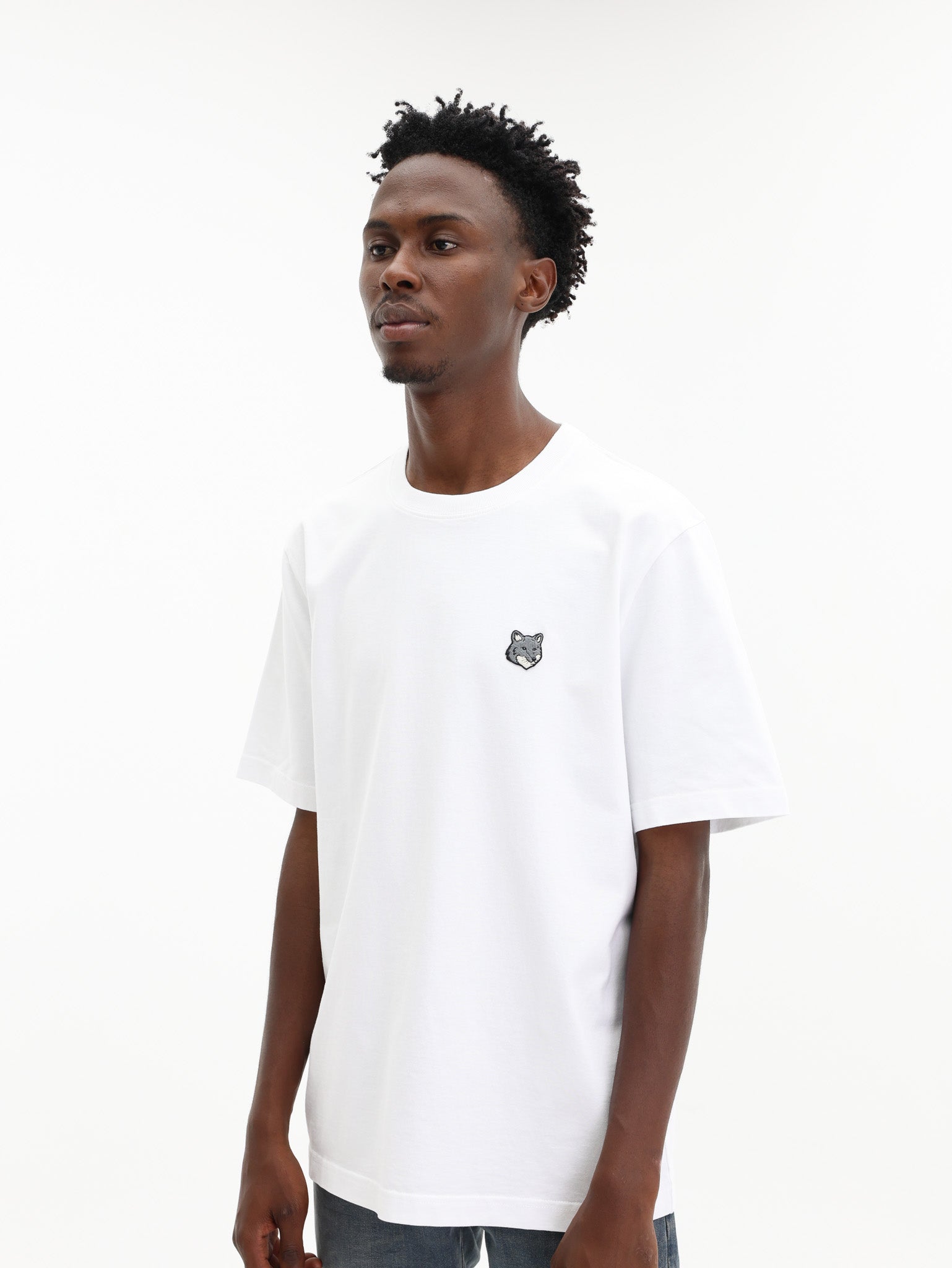 Maison Kitsune T-Shirt Fox Head Comfort White