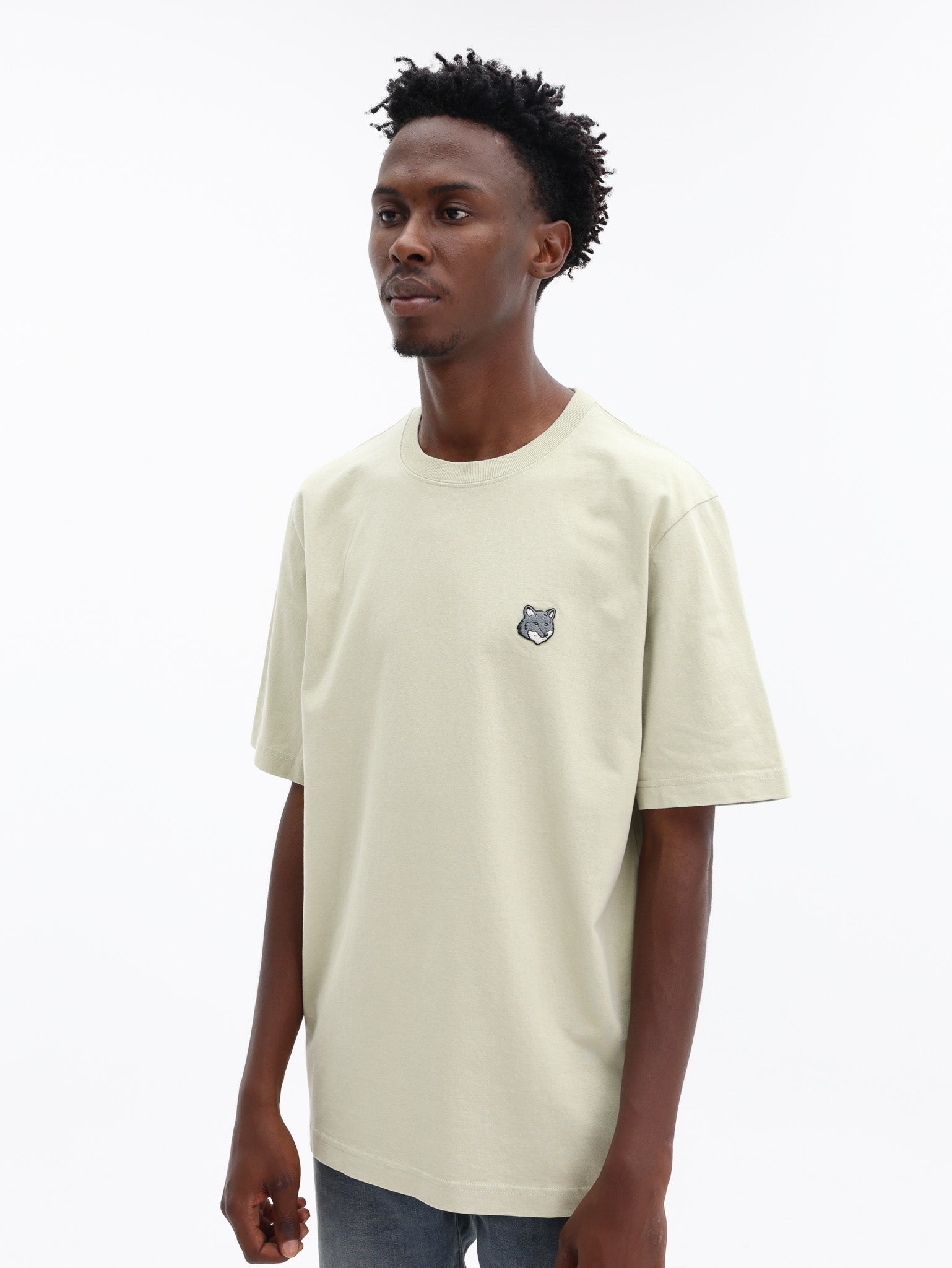 Maison Kitsune T-Shirt Fox Head Comfort Stone Beige
