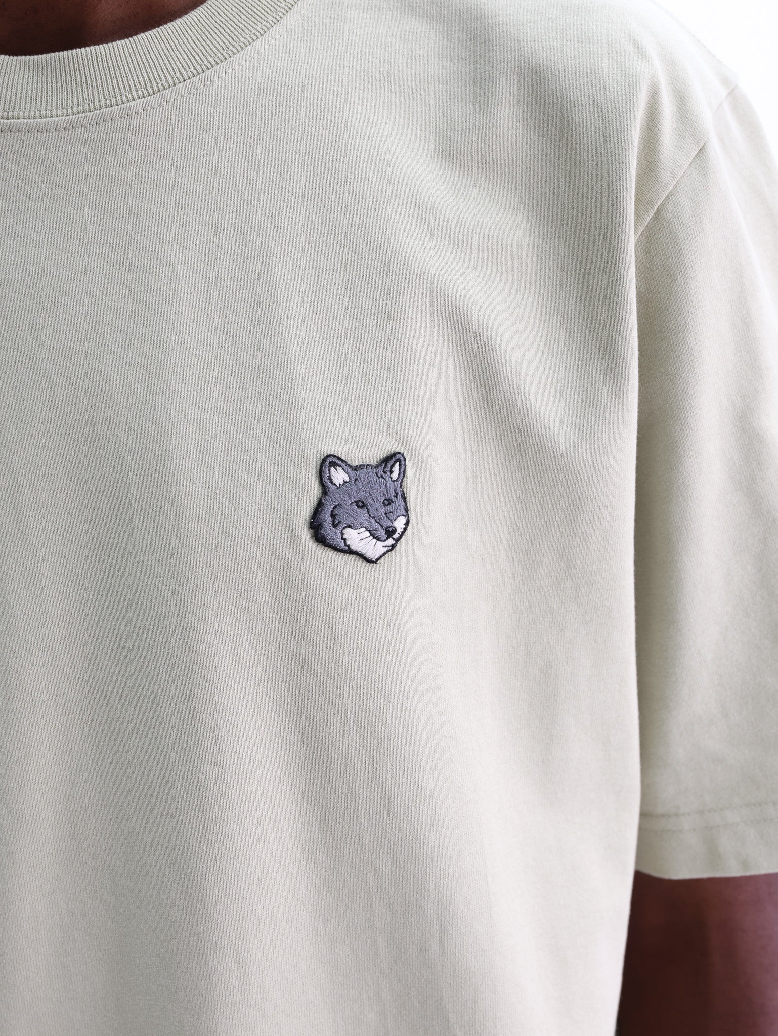 Maison Kitsune T-Shirt Fox Head Comfort Stone Beige